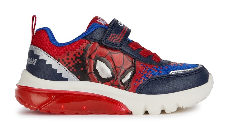 Geox Sneaker »J CIBERDRON BOY F«, mit cooler Blinkfunktion, Freizeitschuh, Halbschuh, Schnürschuh