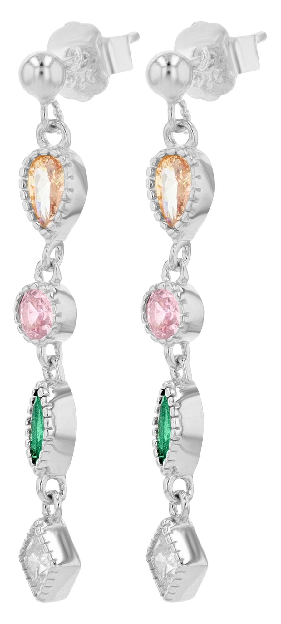 Adelia´s Paar Ohrstecker »Damen Ohrringe ¿ Ohrstecker aus 925 Silber mit Zirkonia«