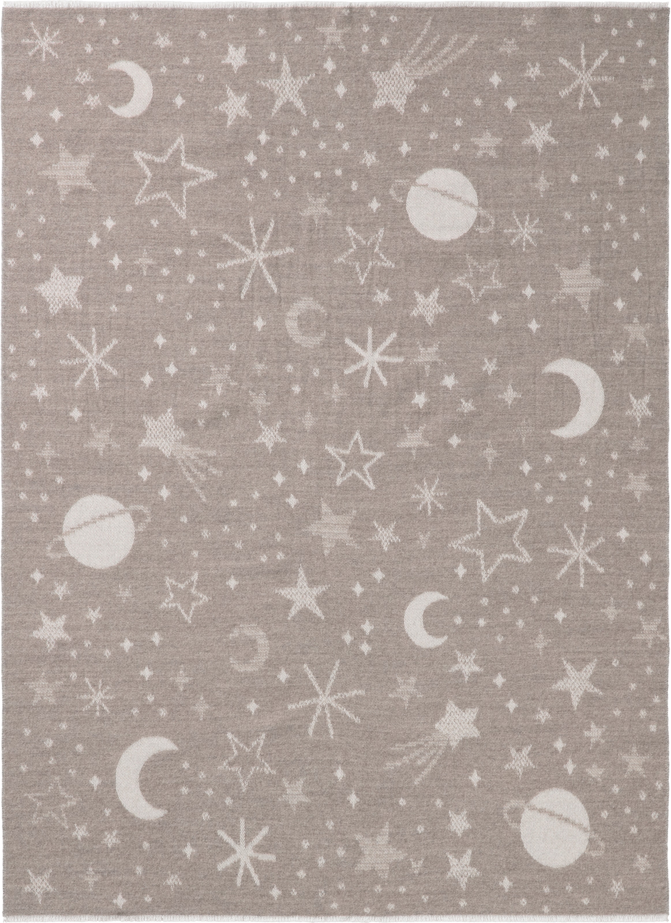 Biederlack Babydecke »Babydecke Universe« 75 x 100, mit kurzen Fransen