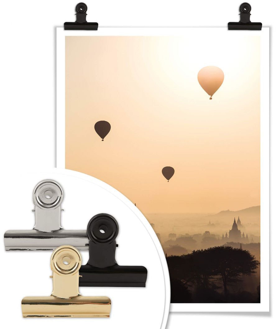 Landschaften, »Morgen (1 Bild, über Wall-Art Bagan«, Wandbild, Wandposter Online Shop St.), OTTO im Poster Poster,
