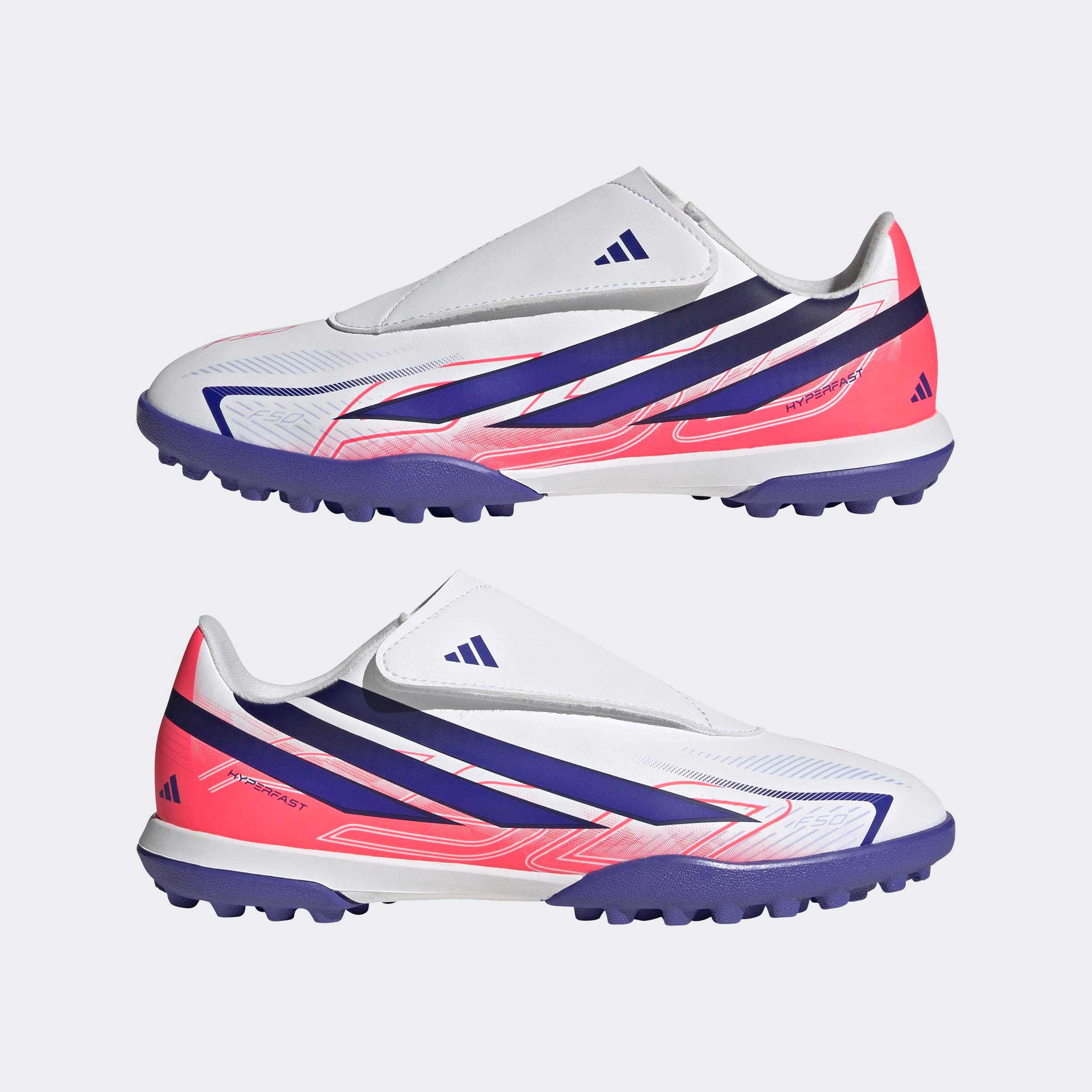 adidas Performance Fußballschuh »F50 HYPERFAST CLUB KIDS , HYBRIDRASEN, KLETTVERSCHLUSS«  für Kinder & Jugendliche