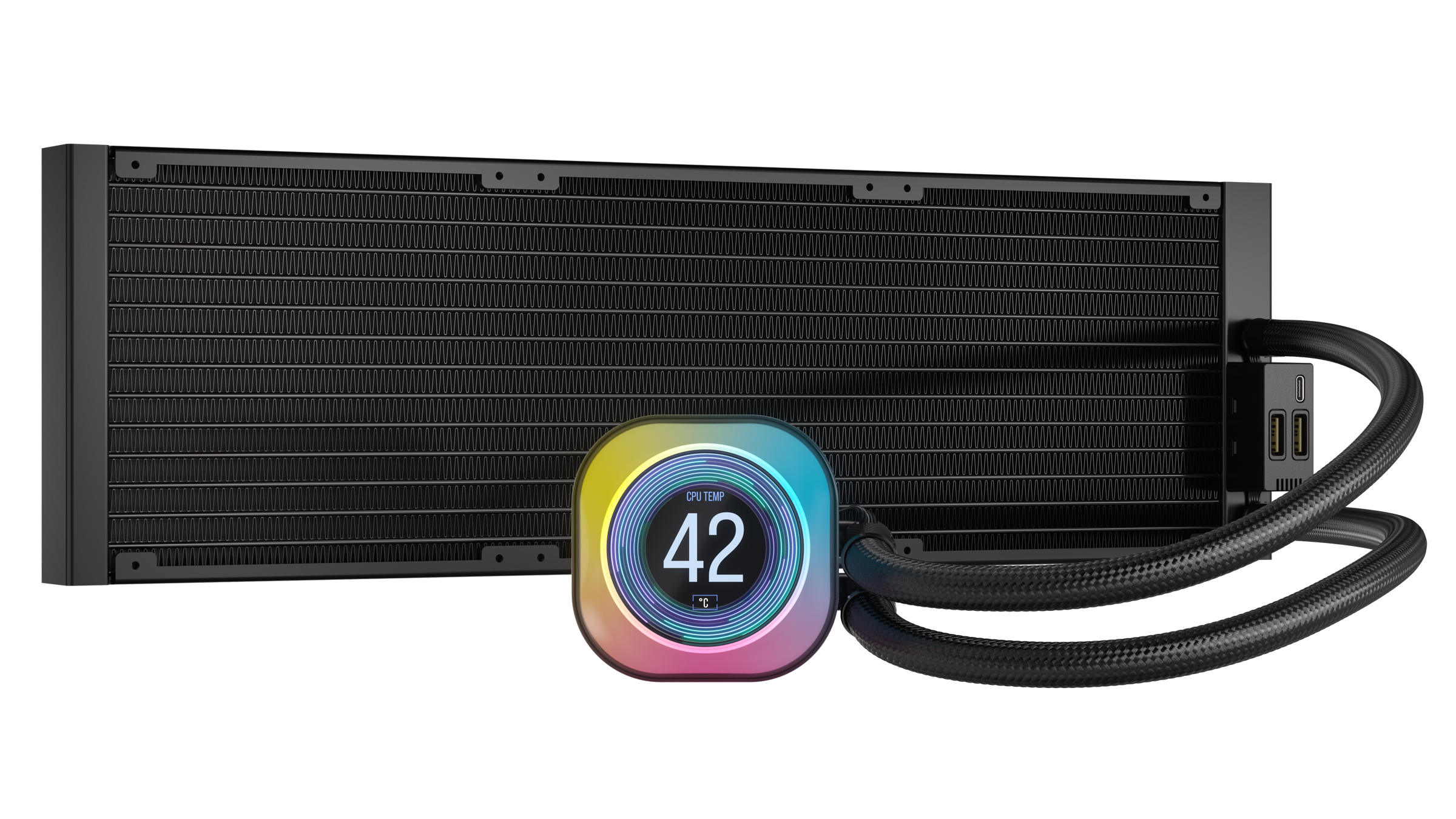 Corsair CPU Kühler »iCUE LINK H150i LCD AIO, 360mm Radiator«, Brillantes IPS-LCD-Display
