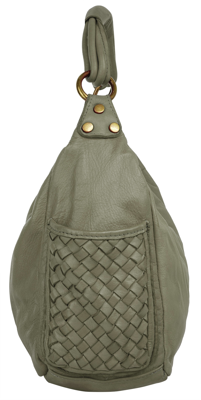 Samantha Look Henkeltasche echt Leder, Made in Italy