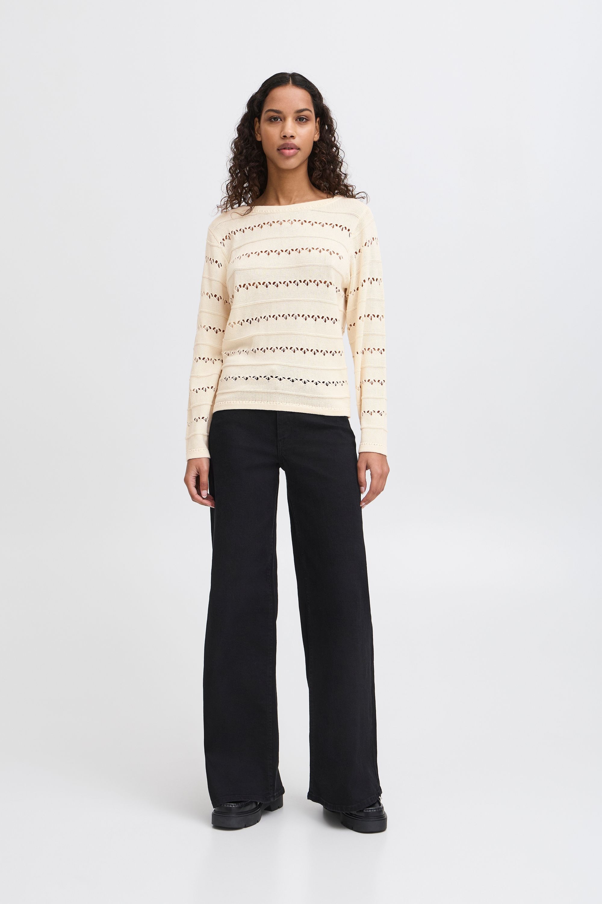 Ichi Strickfleece-Pullover »Strickpullover IHLALUHA«