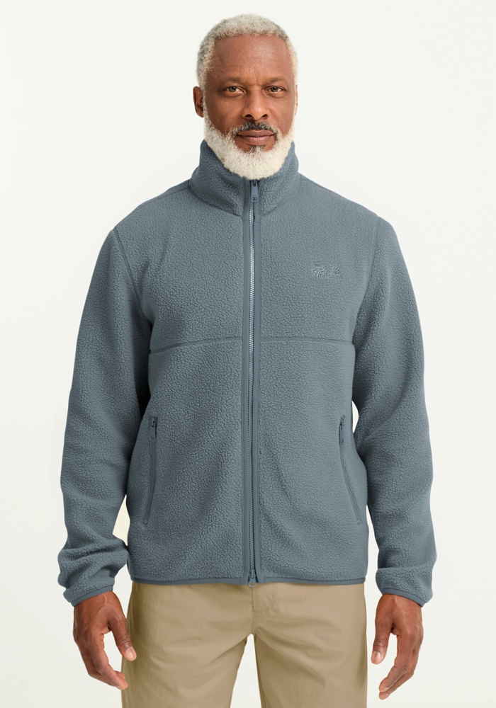 Jack Wolfskin Fleecejacke »LITE CURL FZ M« Atmungsaktiv, leicht, Übergangsjacke