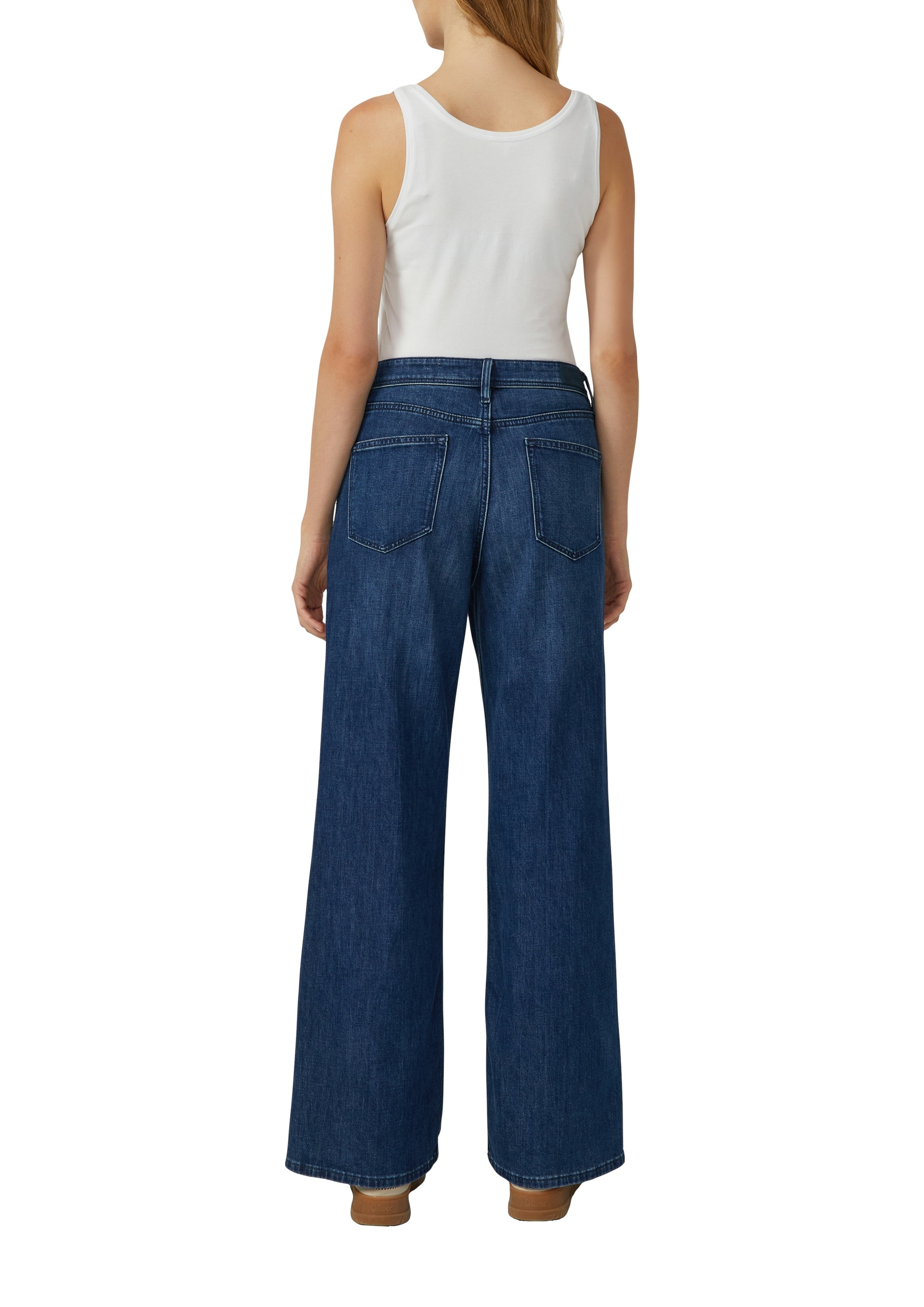 s.Oliver Tanktop 2 Stk. tlg. 2-er Pack, Sommertop, mit Stretch