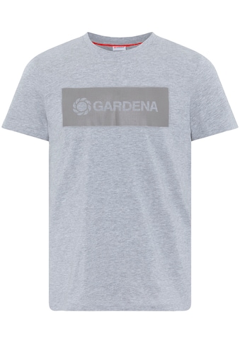 T-Shirt »Vapor Blue Melange«, mit Gardena-Logodruck