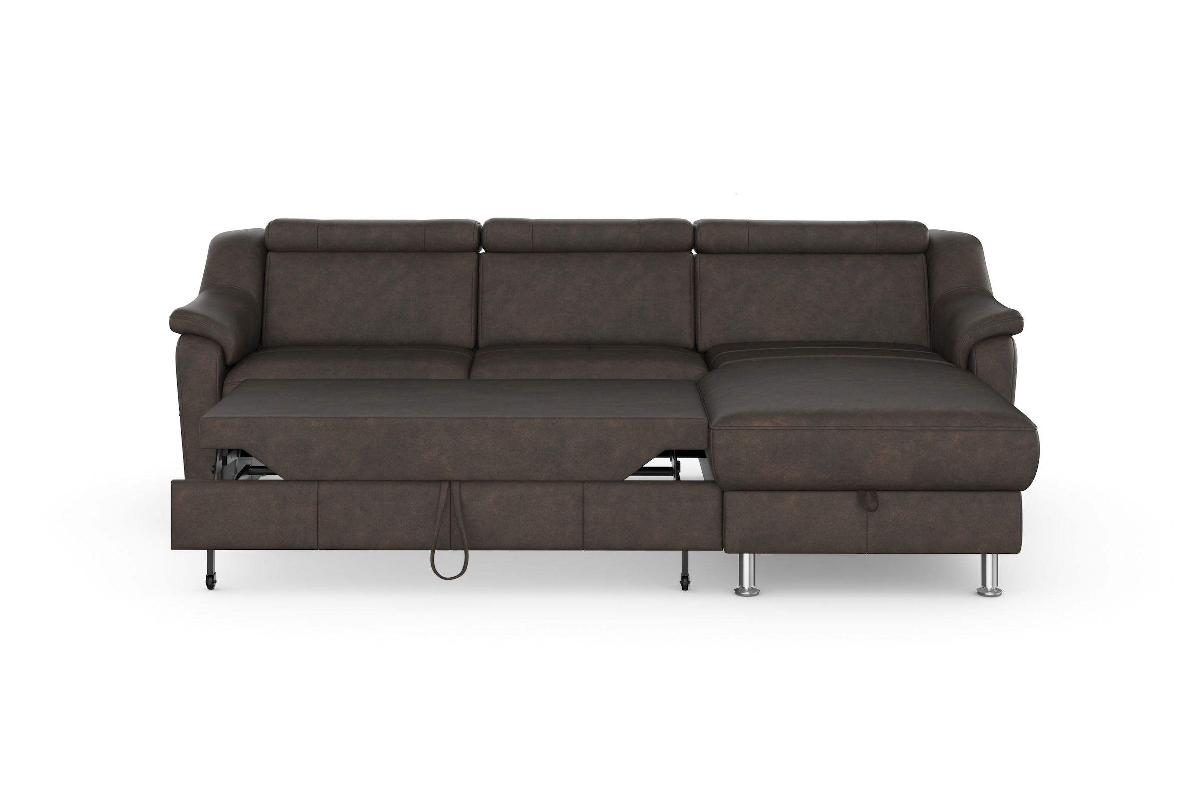 sit&more Ecksofa »Freetown L-Form«, inklusive Kopfteilverstellung und komfortablem Federkern