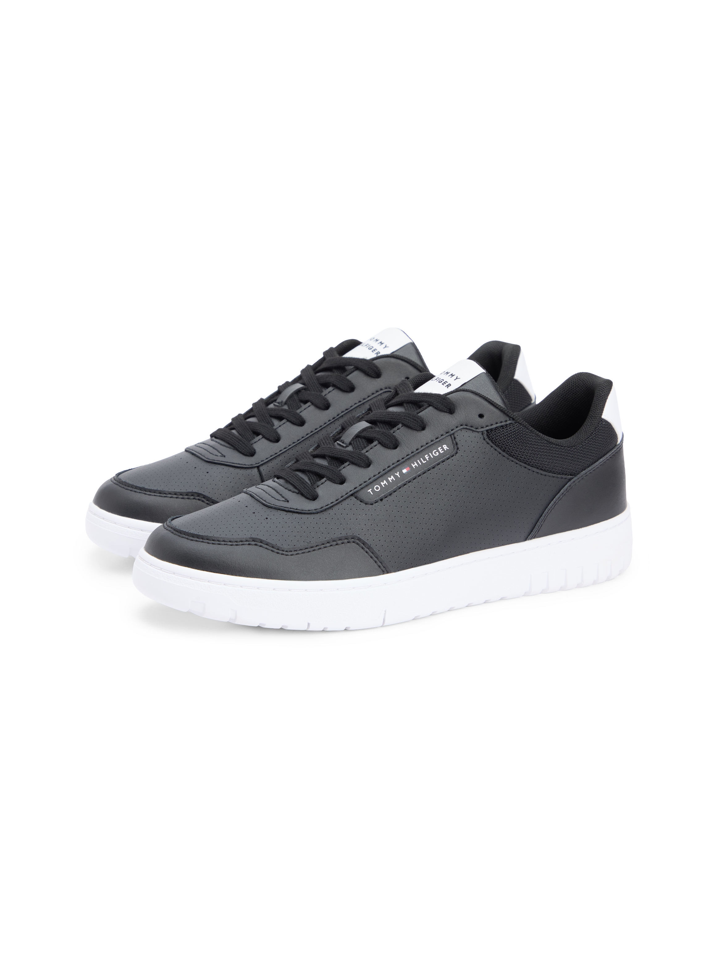 Tommy Hilfiger Sneaker »BASKET CORE LITE LTH«  Freizeitschuh, Halbschuh, Schnürschuh mit Logo an der Schuhzuge