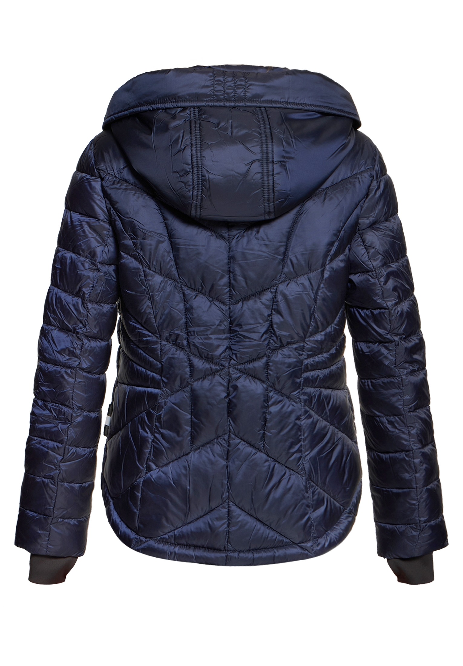 Gil Bret Steppjacke mit Kapuze mit abnehmbarer Kapuze und verdecktem Reißverschluss