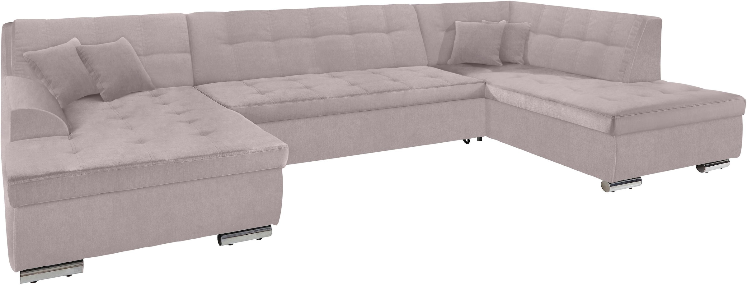 DOMO collection Wohnlandschaft »Aversa U-Form«, wahlweise mit Bettfunktion, frei im Raum stellbar
