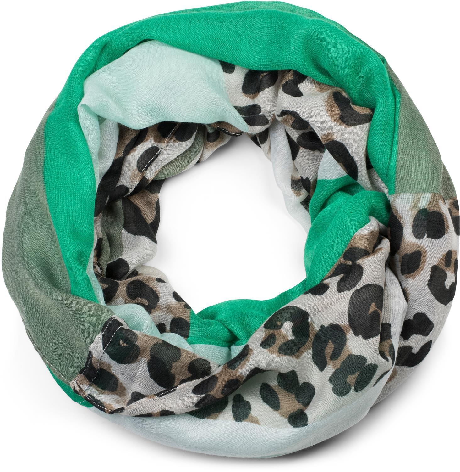 styleBREAKER Loop »Leo Loop Schal im Colour Blocking Style« 1 Stk.