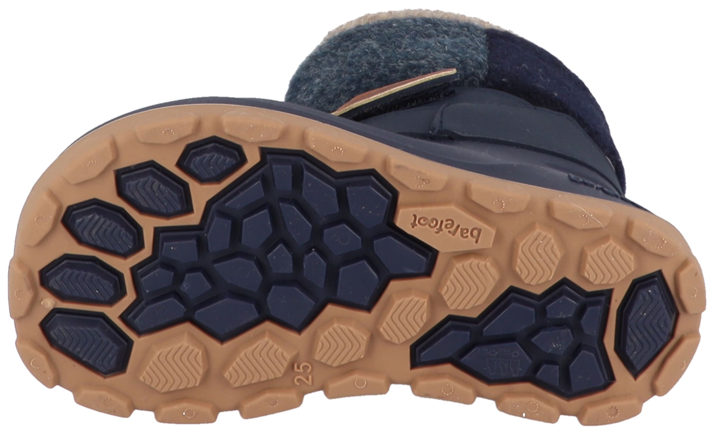 Lurchi Barfußschuh »Jan 1 Barefoot«  Winterboots, mit Kontrastbesatz, Größenschablone zum Download