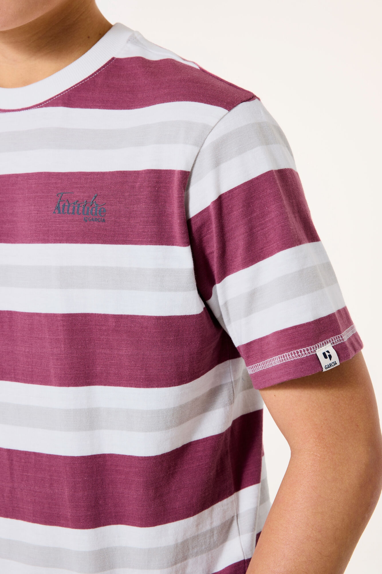 Garcia T-Shirt , mit Streifen Muster
