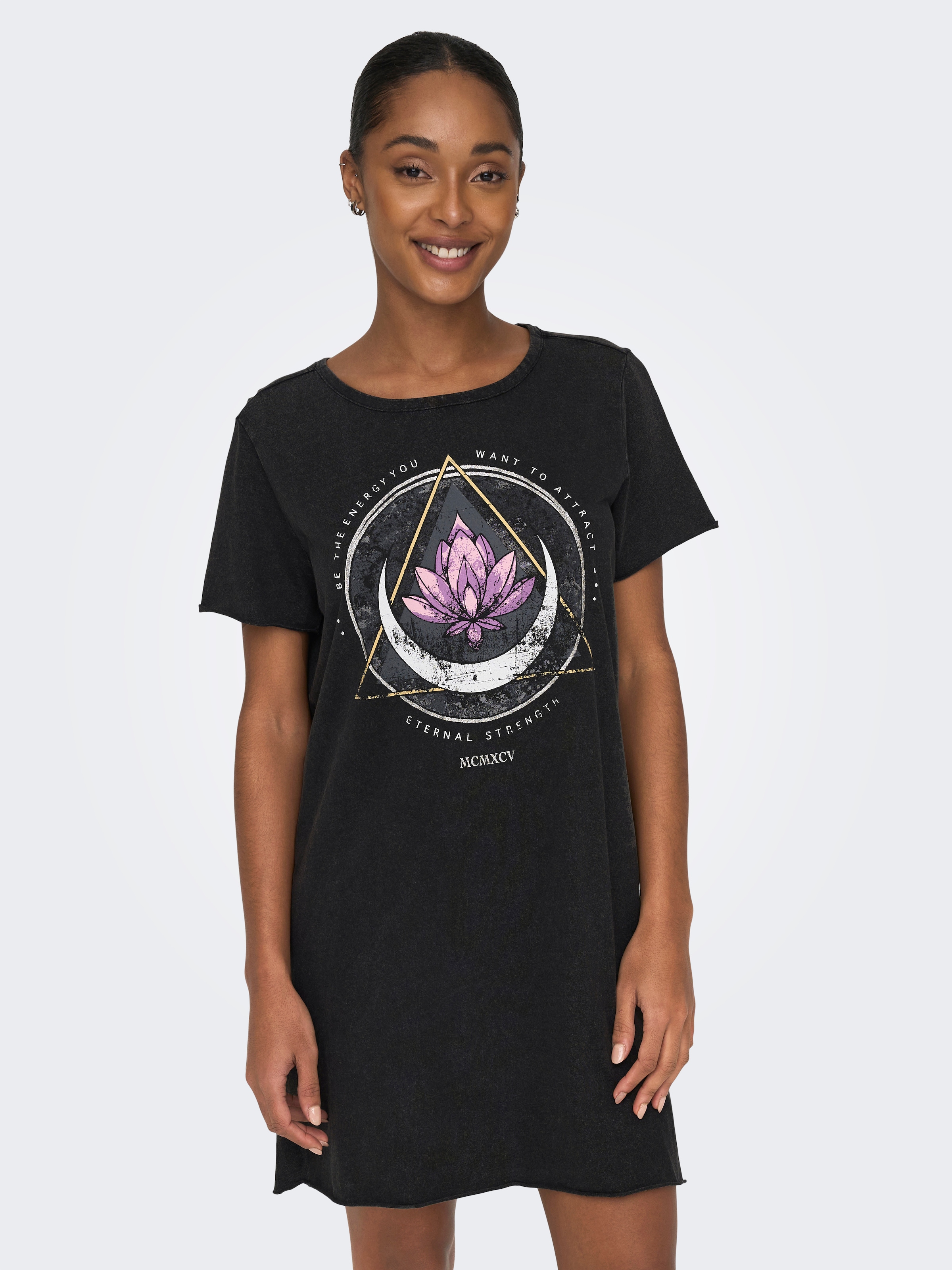 ONLY Shirtkleid »ONLLUCY LIFE DRESS S/S JRS NOOS« Sommerkleid