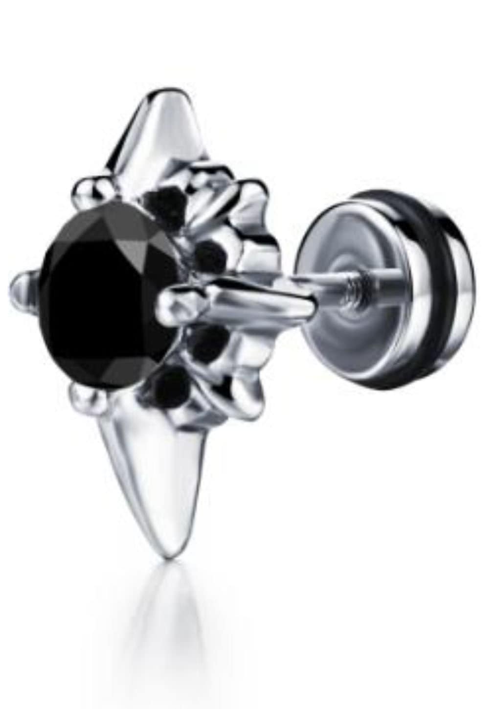 Firetti Single-Ohrstecker »Schmuck Geschenk Ohrschmuck einzeln Kreuz«, mit Zirkonia (synth.)