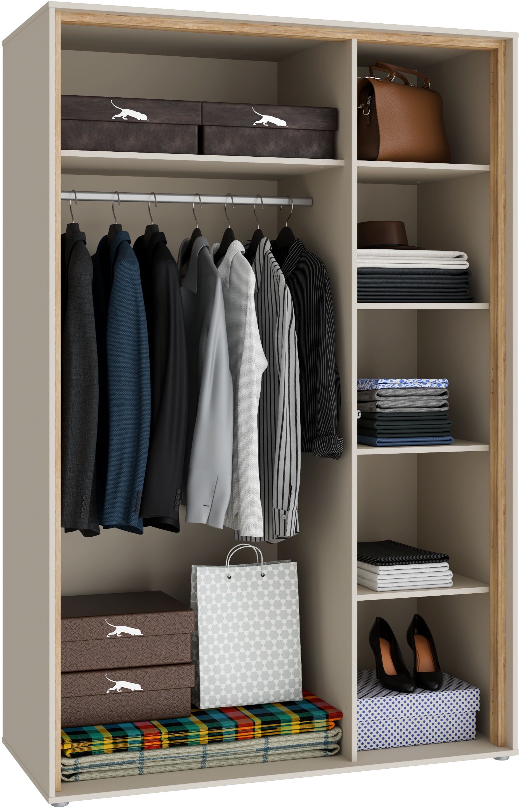 FORTE Kleiderschrank in zwei Größen erhältlich