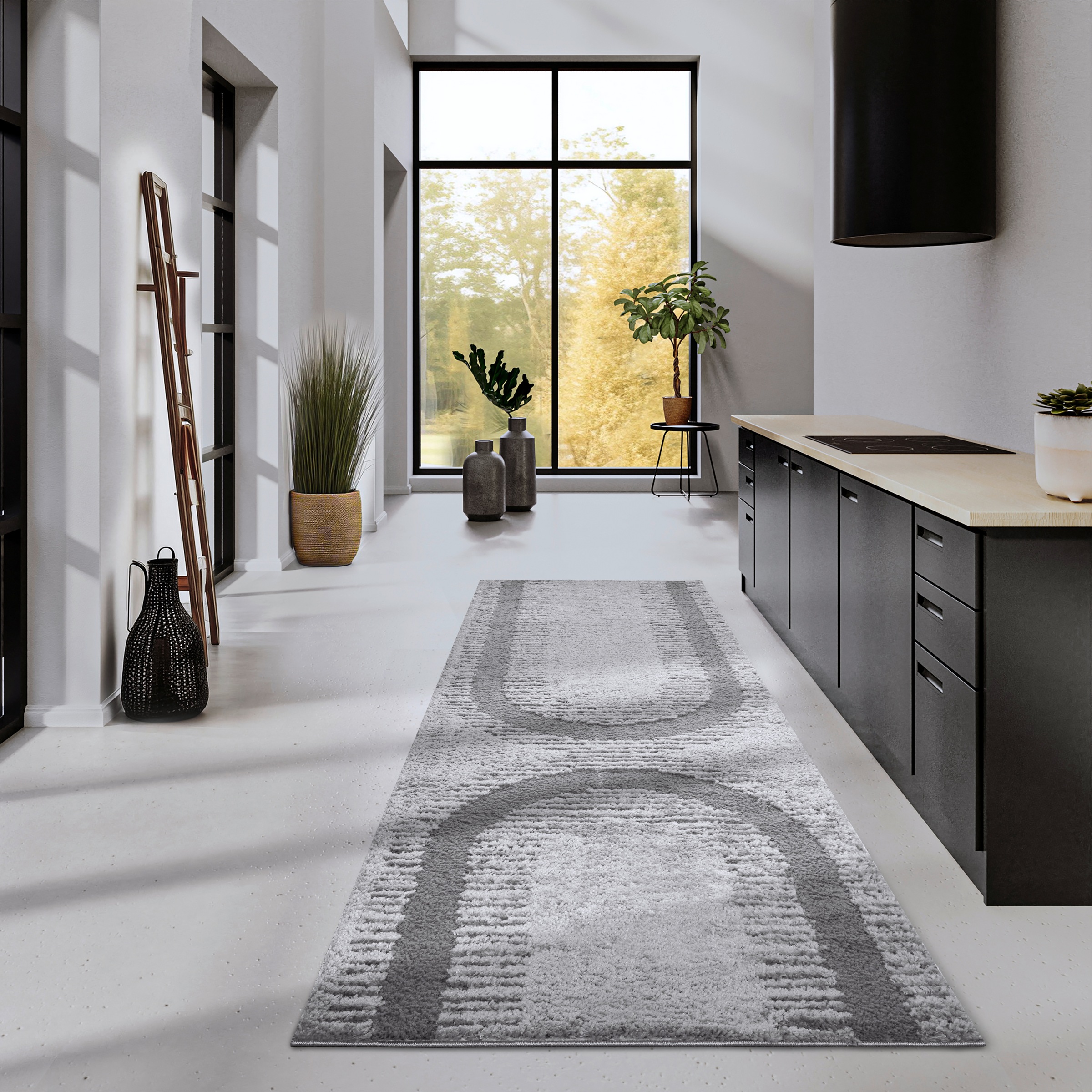 ELLE DECORATION Designteppich »Bartoux«, rechteckig, 18 mm Höhe, Hochflor, Shaggy, Läufer, weich, Langflor, modern, Hoch Tief Effekt