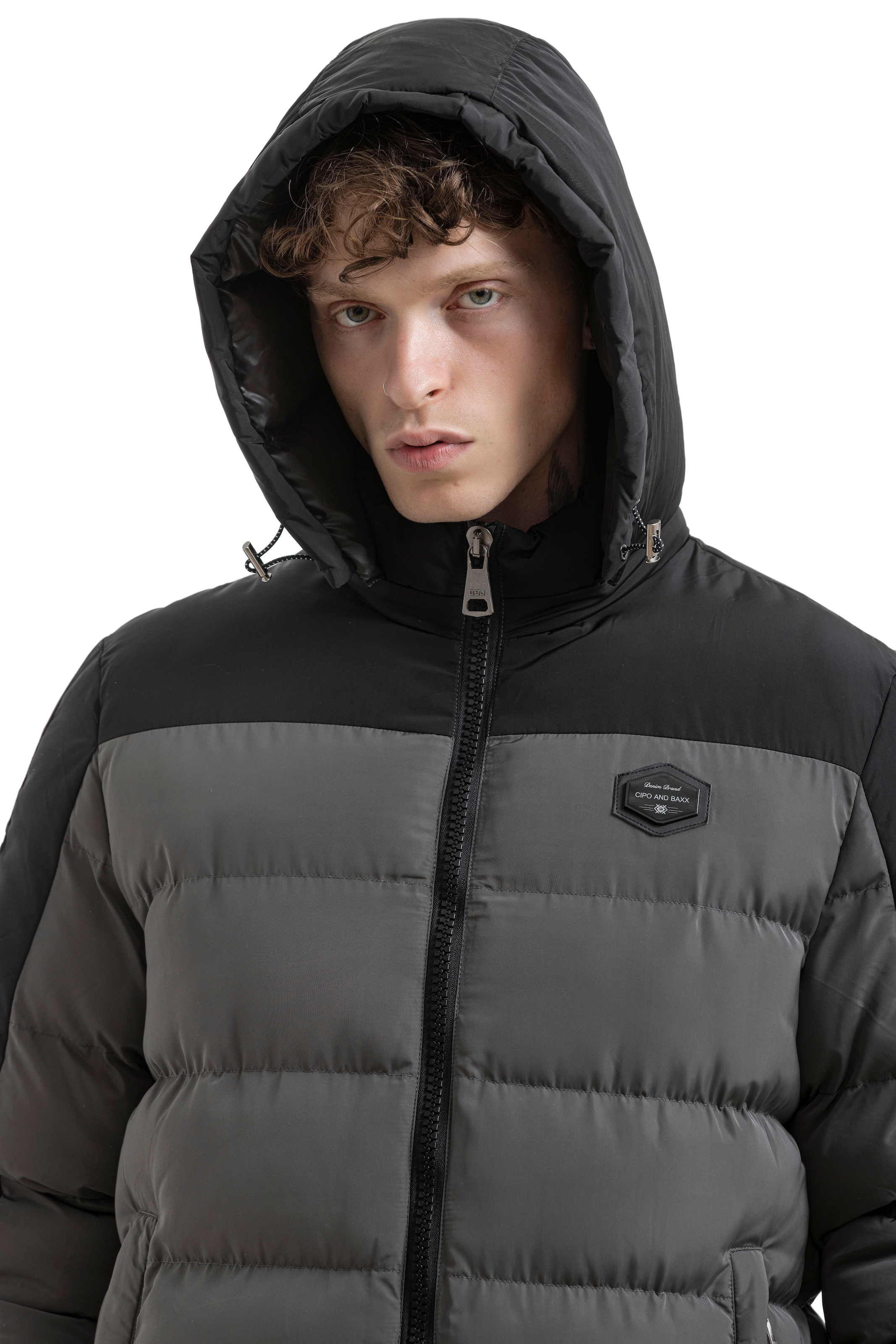 Cipo & Baxx Steppjacke mit Kapuze