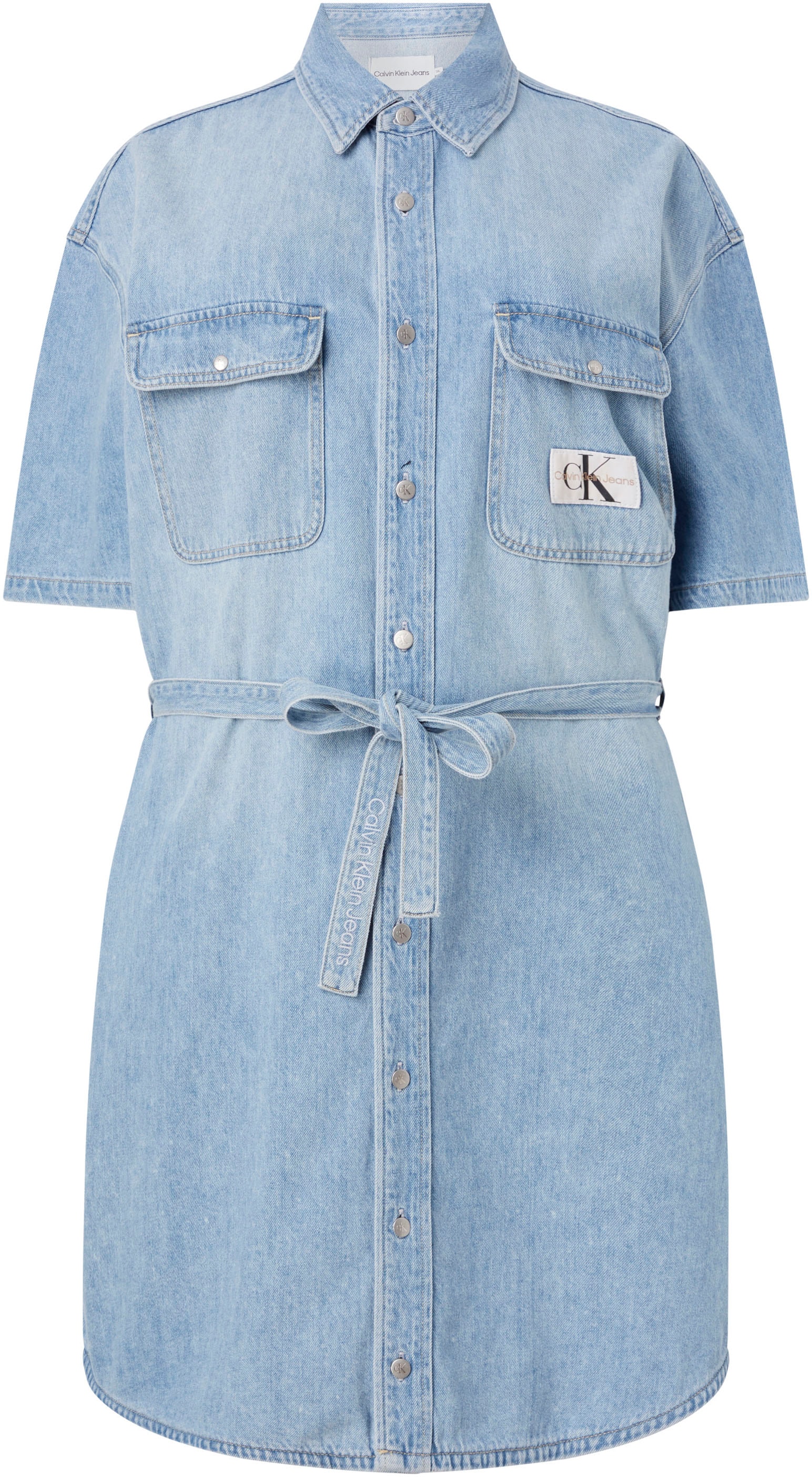 online Plus Jeans bei PLUS« Jeanskleid SHIRT Calvin »UTILITY DRESS BELTED OTTO kaufen Klein