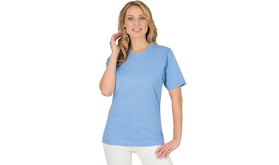Trigema T-Shirt »TRIGEMA T-Shirt DELUXE Baumwolle mit Kristallsteinen«  online bei OTTO