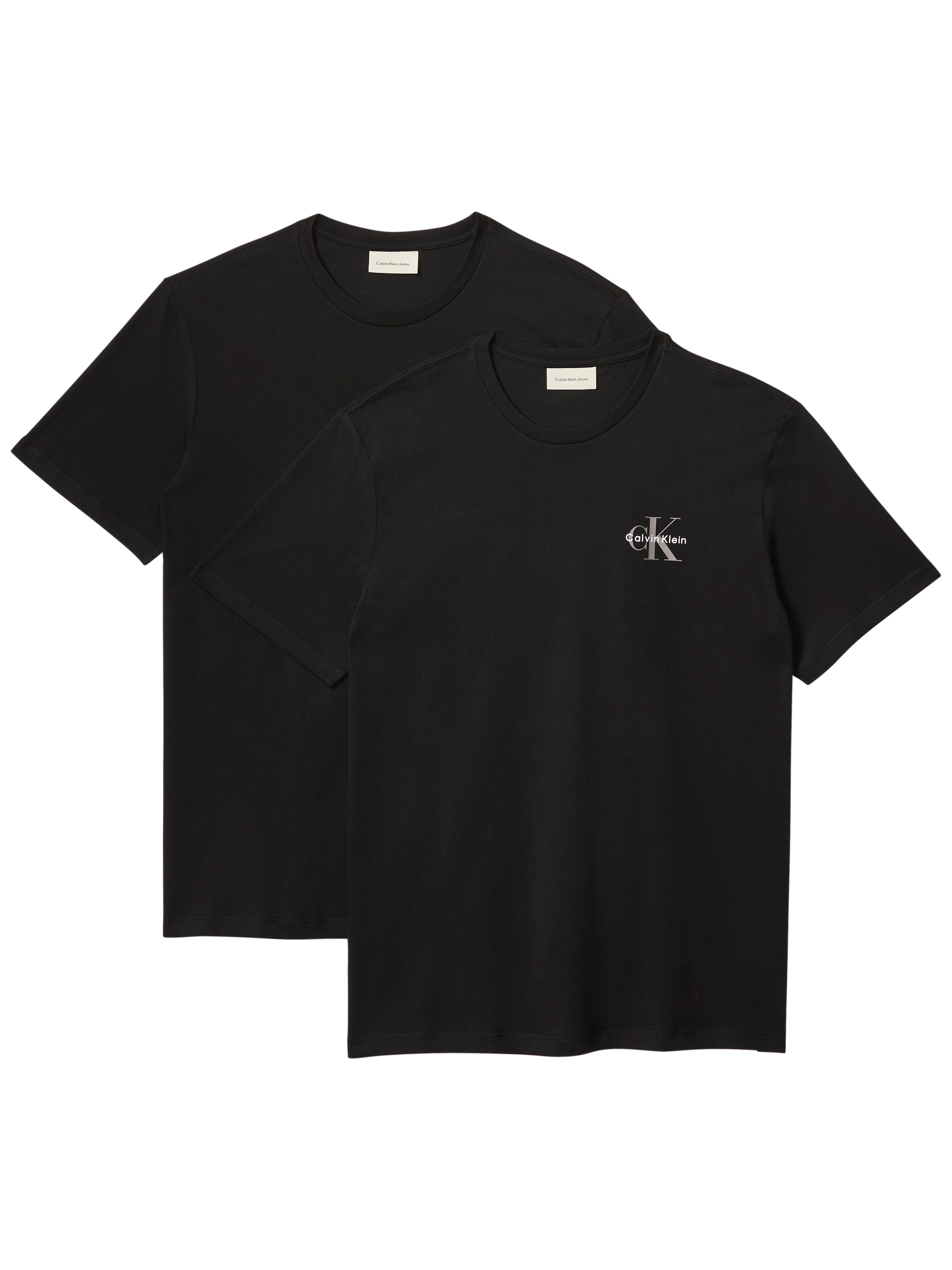Calvin Klein Jeans T-Shirt »CLASSIC MICRO MONOLOGO 2PK« Set, 2 tlg. Regular fit mit Rundhalsausschnitt