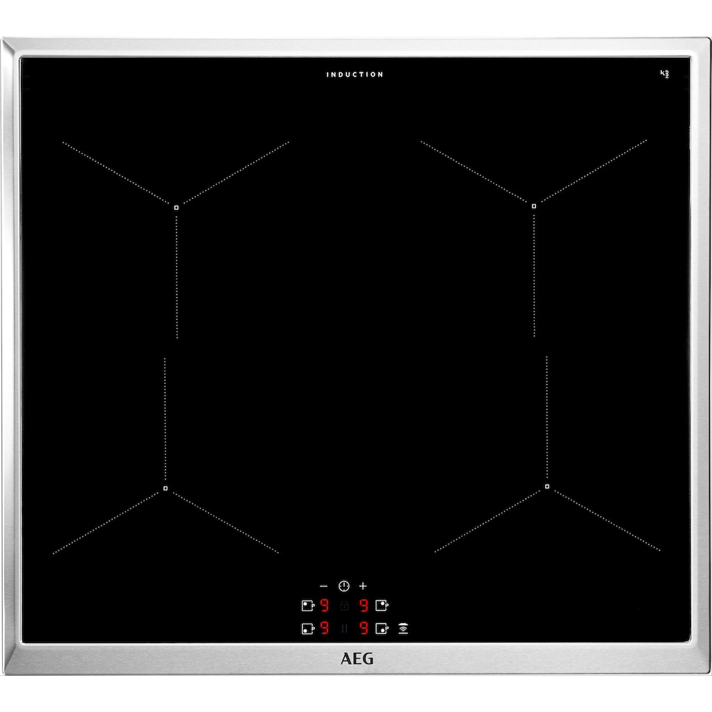 AEG Induktions Herd-Set »HC4133MM1B«, ECS455020B, mit Backauszug, katalytische Reinigung, SteamBake - Feuchtigkeitszugabe