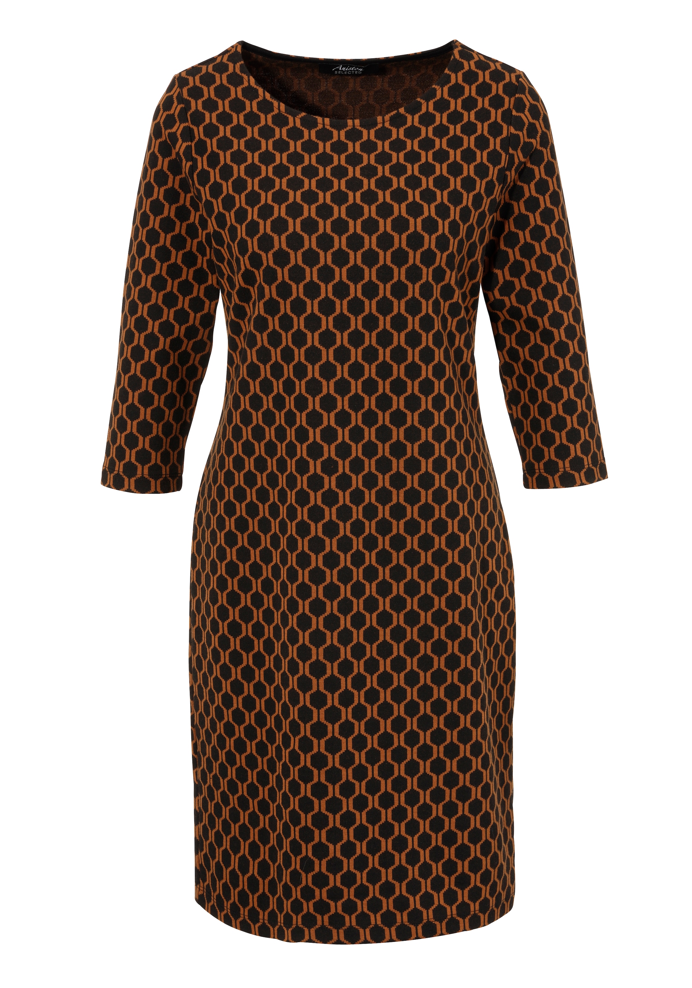 Aniston SELECTED Minikleid, mit elegantem Jacquard-Muster - NEUE KOLLEKTION