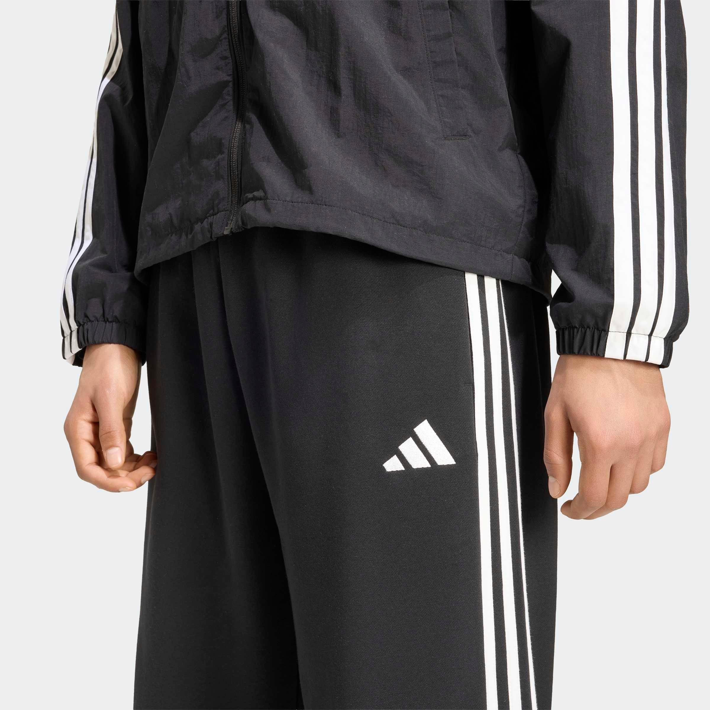adidas Sportswear Sporthose »ESSENTIALS 3-STREIFEN, OFFENER SAUM«