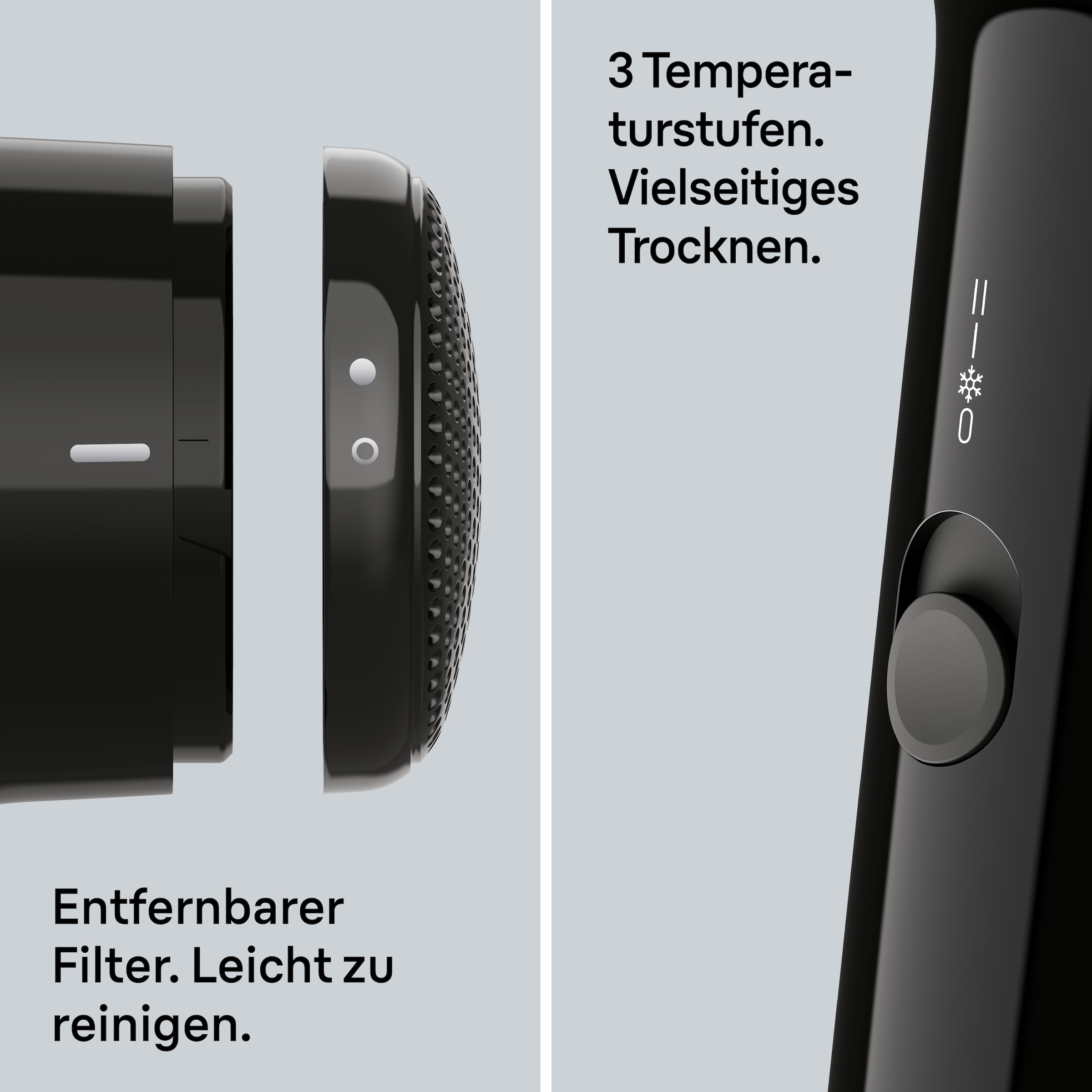 Braun Haartrockner »HD1.5, kompakter und leichter Föhn,  BRHD150E« 1.800 W 1 Aufsätze 1800W, 3 Heiz- und Geschwindigkeitsstufen, Fön mit Aufsatz