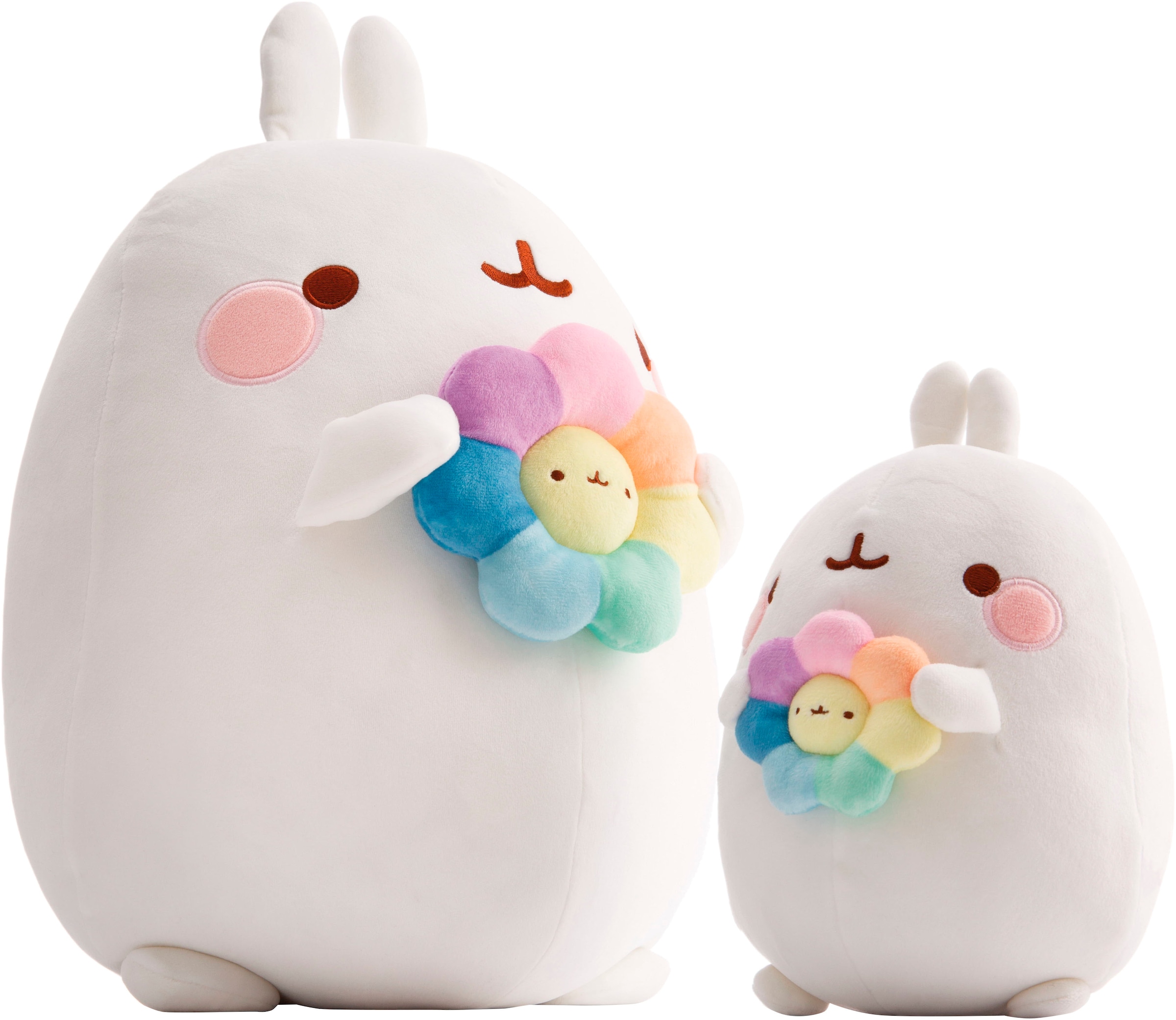 Nici Kuscheltier »Molang mit Regenbogenblume, 24 cm« in Geschenkverpackung