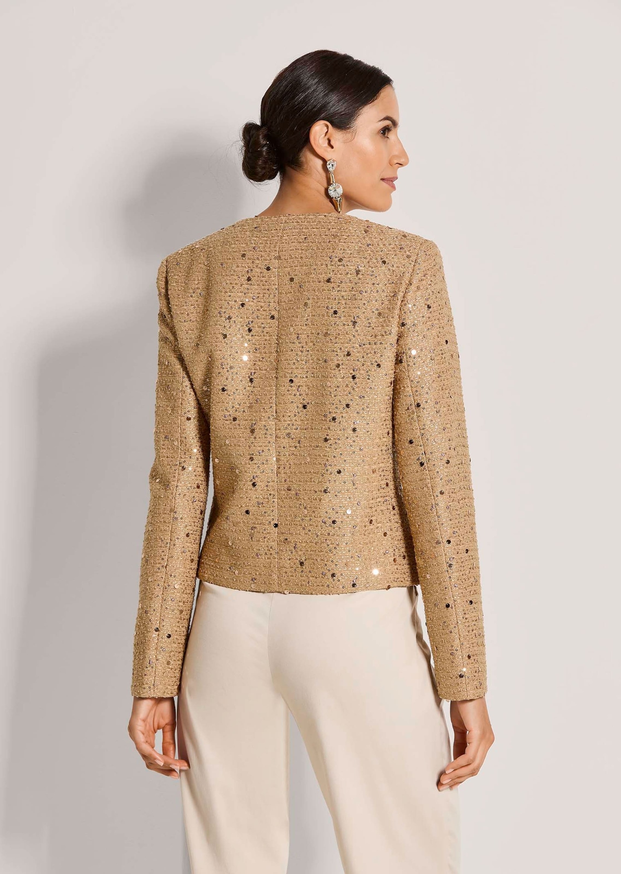 MADELEINE Jackenblazer »Kurzblazer Glanzblazer mit Pailletten« mit Pailletten