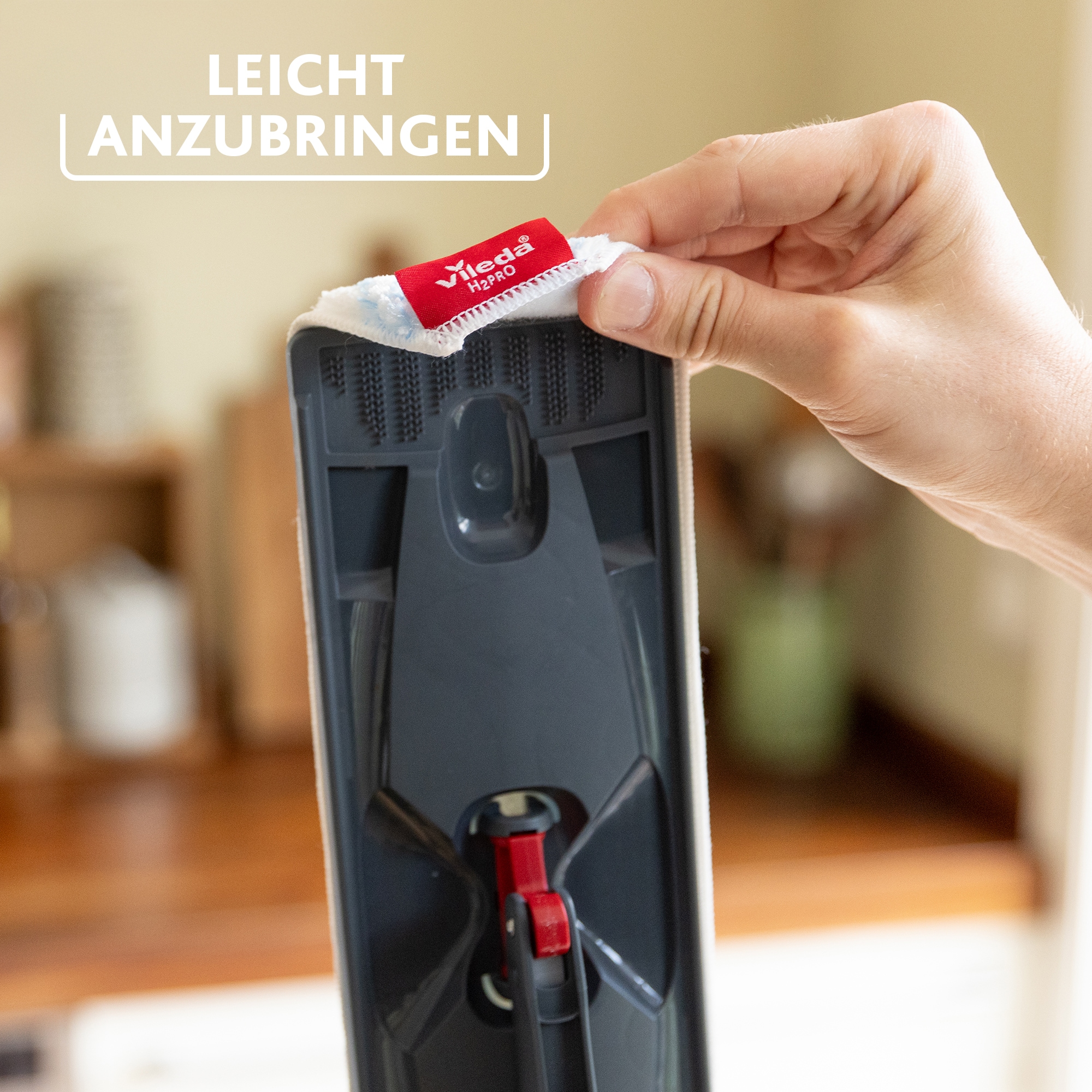 Vileda Wischbezug »Vileda H2Pro Flatmop Ersatzbezug« (Mikrofaser 11 cmx23 cm 1 Stk. tlg. Ersatzbezug für das Vileda H2PRO Flat Mop System