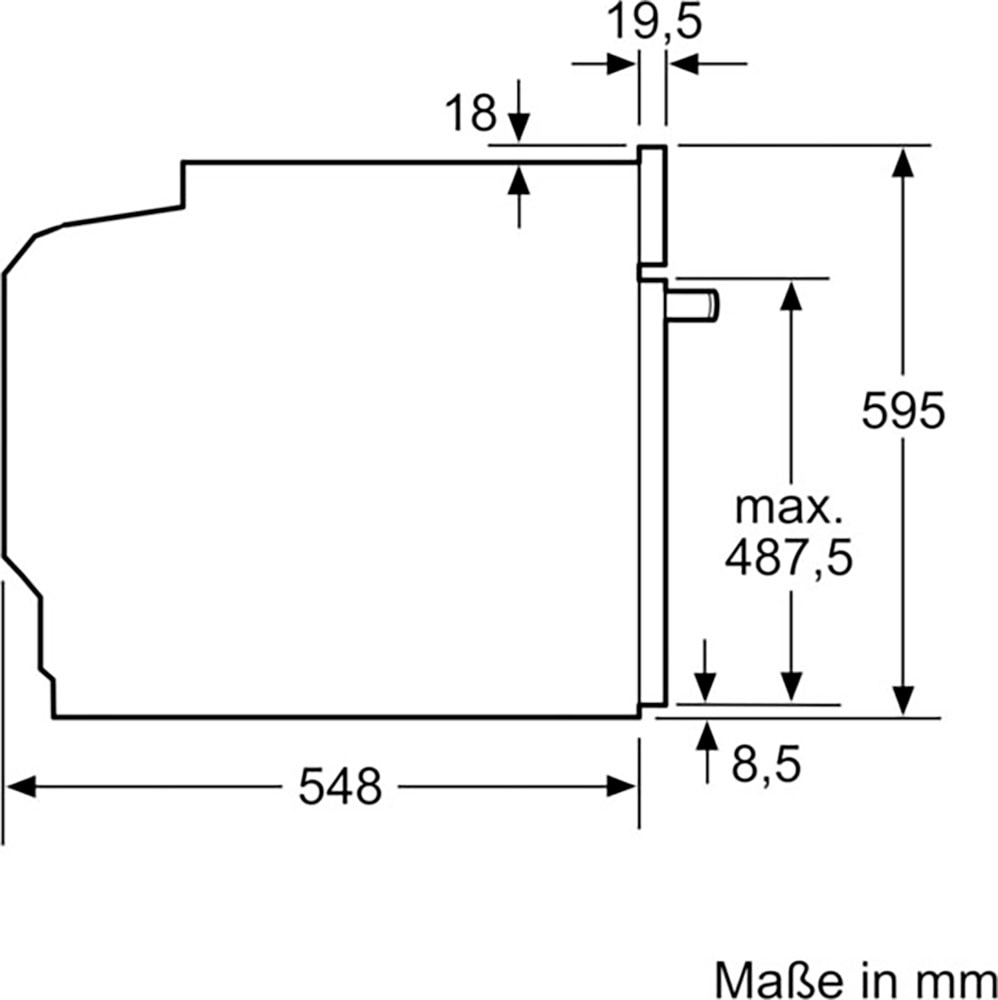 NEFF Backofen »B5ACH7AG1«, B5ACH7AG1, Pyrolyse-Selbstreinigung, voll versenkbare Ofentür dank Slide & Hide®