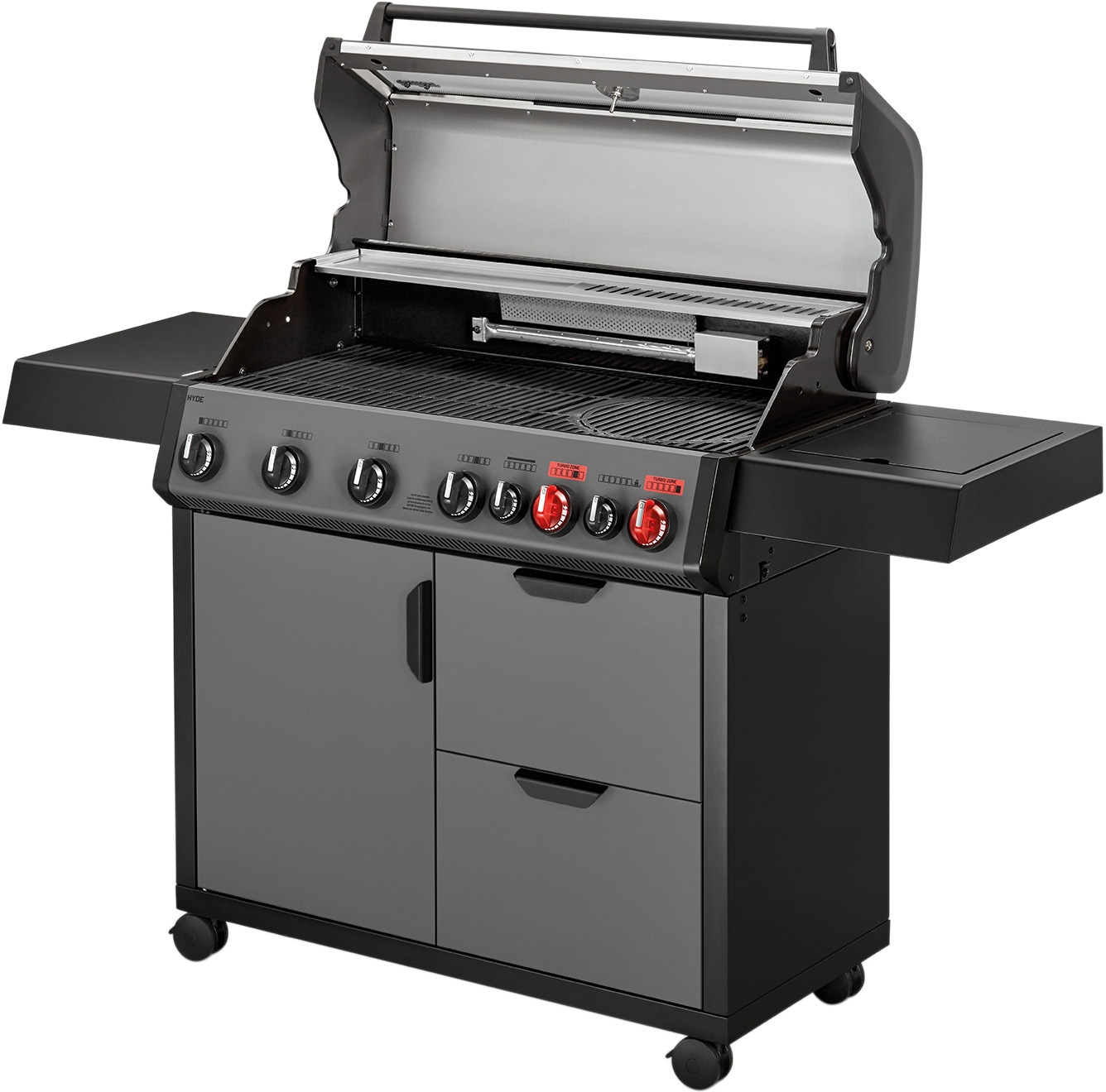 Enders® Gasgrill »HYDE 6 SIKR Turbo«, erreicht turboschnell extrahohe Temperaturen für scharfes Anbraten