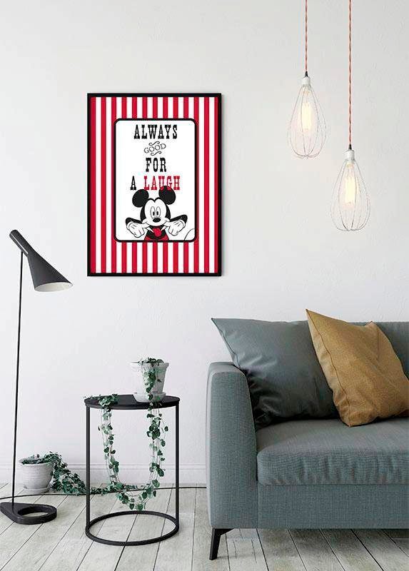 Komar Poster »Mickey Mouse Laugh«, Disney, (1 St.), Kinderzimmer, Schlafzimmer, Wohnzimmer