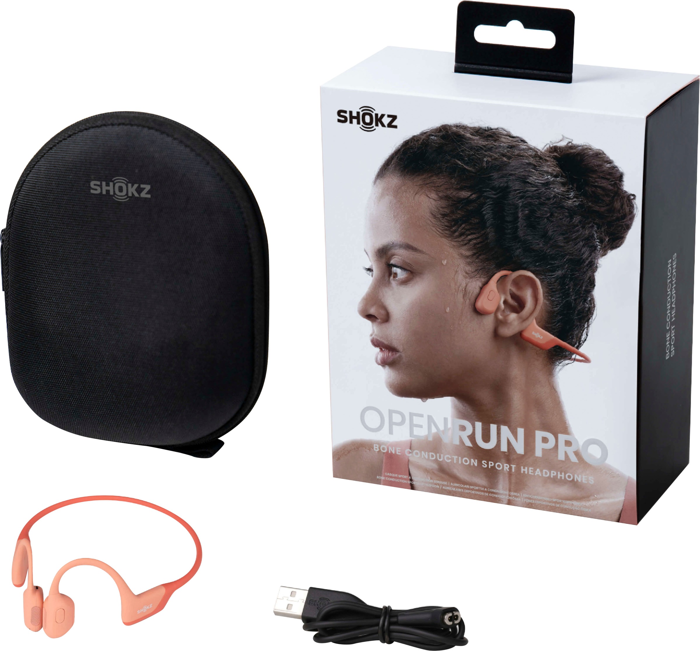 Shokz Sport-Kopfhörer »OpenRun Pro«, Bluetooth, Noise-Cancelling
