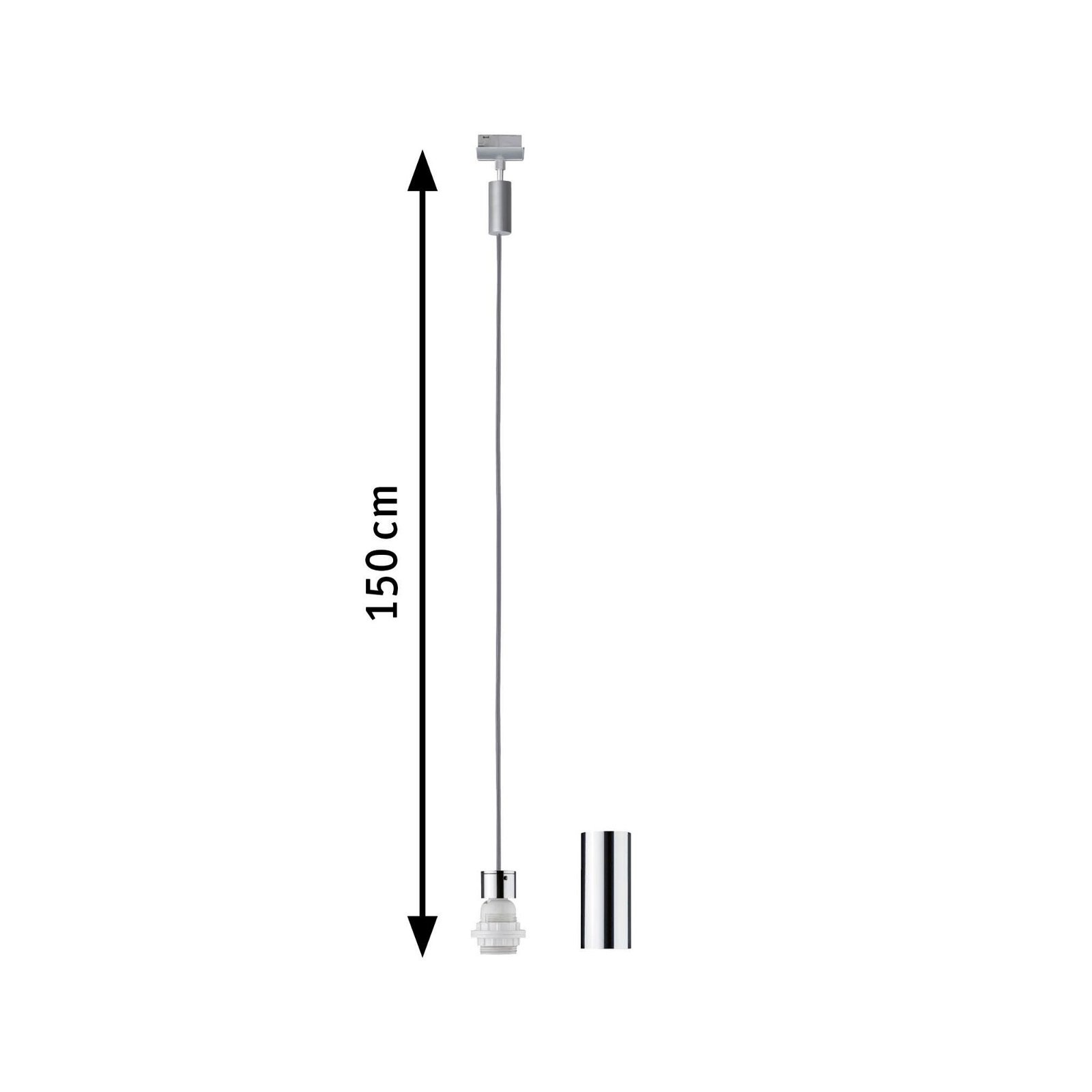 Paulmann Schienensystem-Leuchten »URail Pendel 2Easy E27 max. 20W dimmbar 230V«, dimmbar