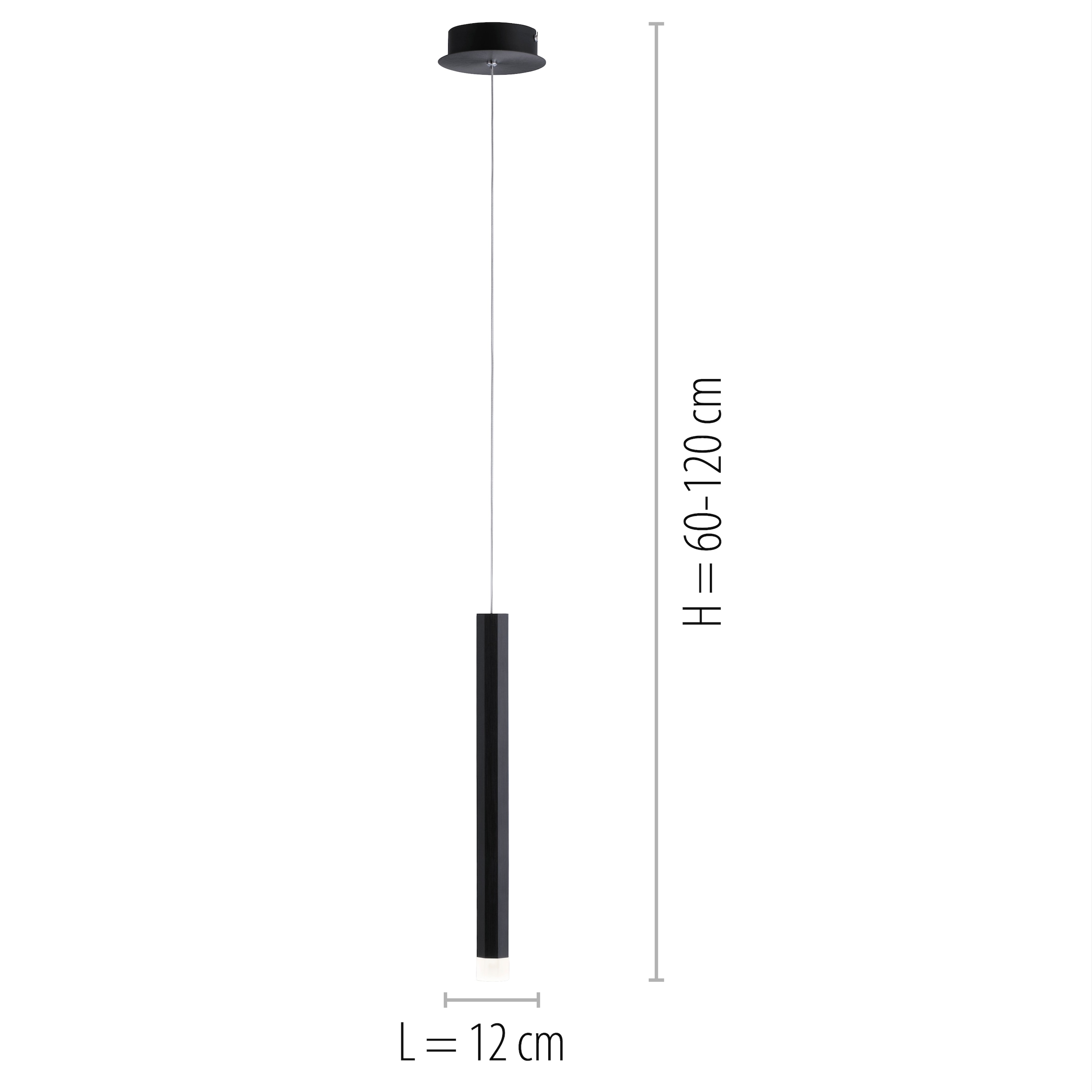 JUST LIGHT Pendelleuchte »BRUNO«, 1 flammig, Leuchtmittel LED-Board | LED fest integriert, LED