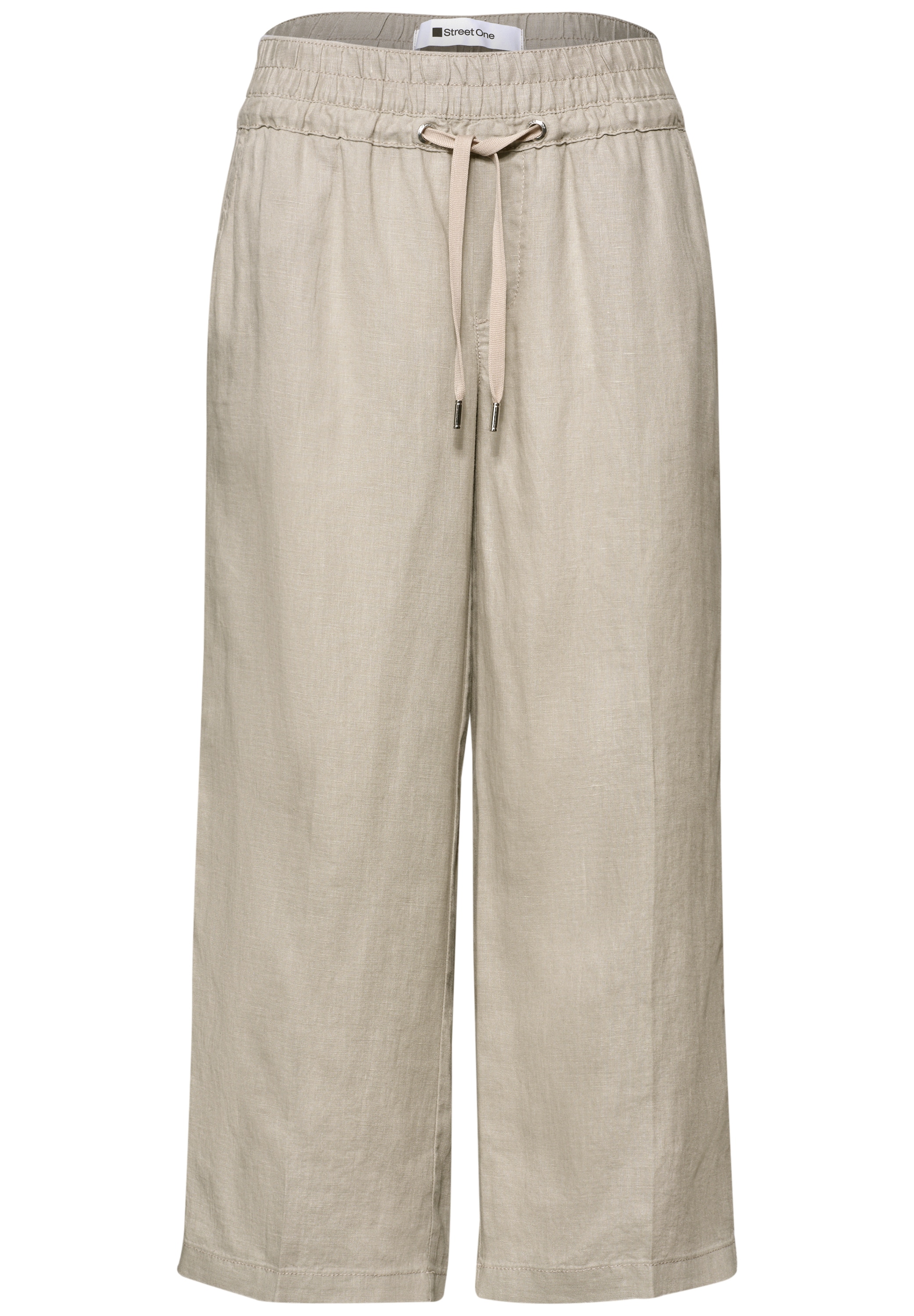 STREET ONE Leinenhose »Style Emee«  miSommerhose mit elastischem Bund und Kordelzug