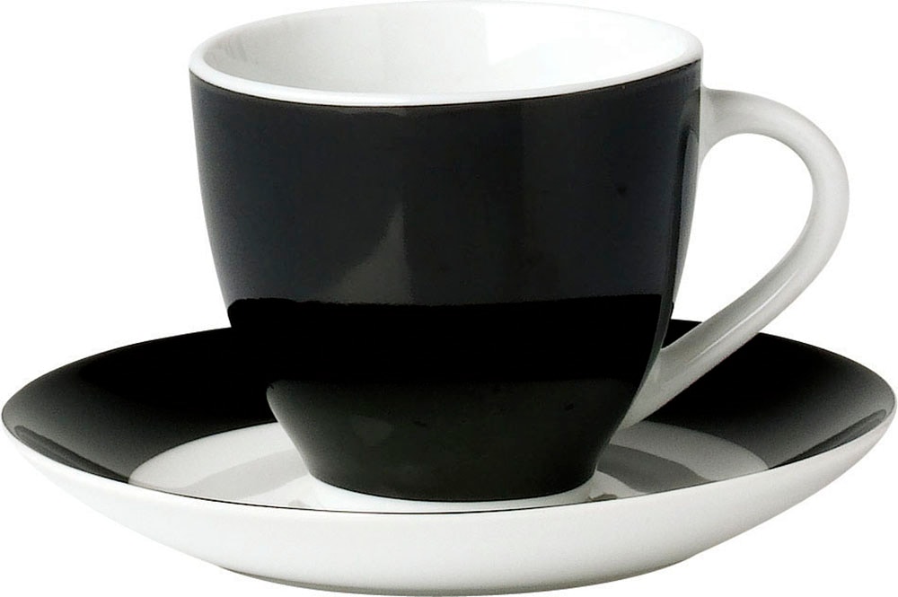 van Well Untertasse »Vario«, (Set, 6 St., 6 Untertassen Ø 14,5cm), Porzellan, spülmaschinen- und mikrowellengeeignet, Ø 14,5 cm