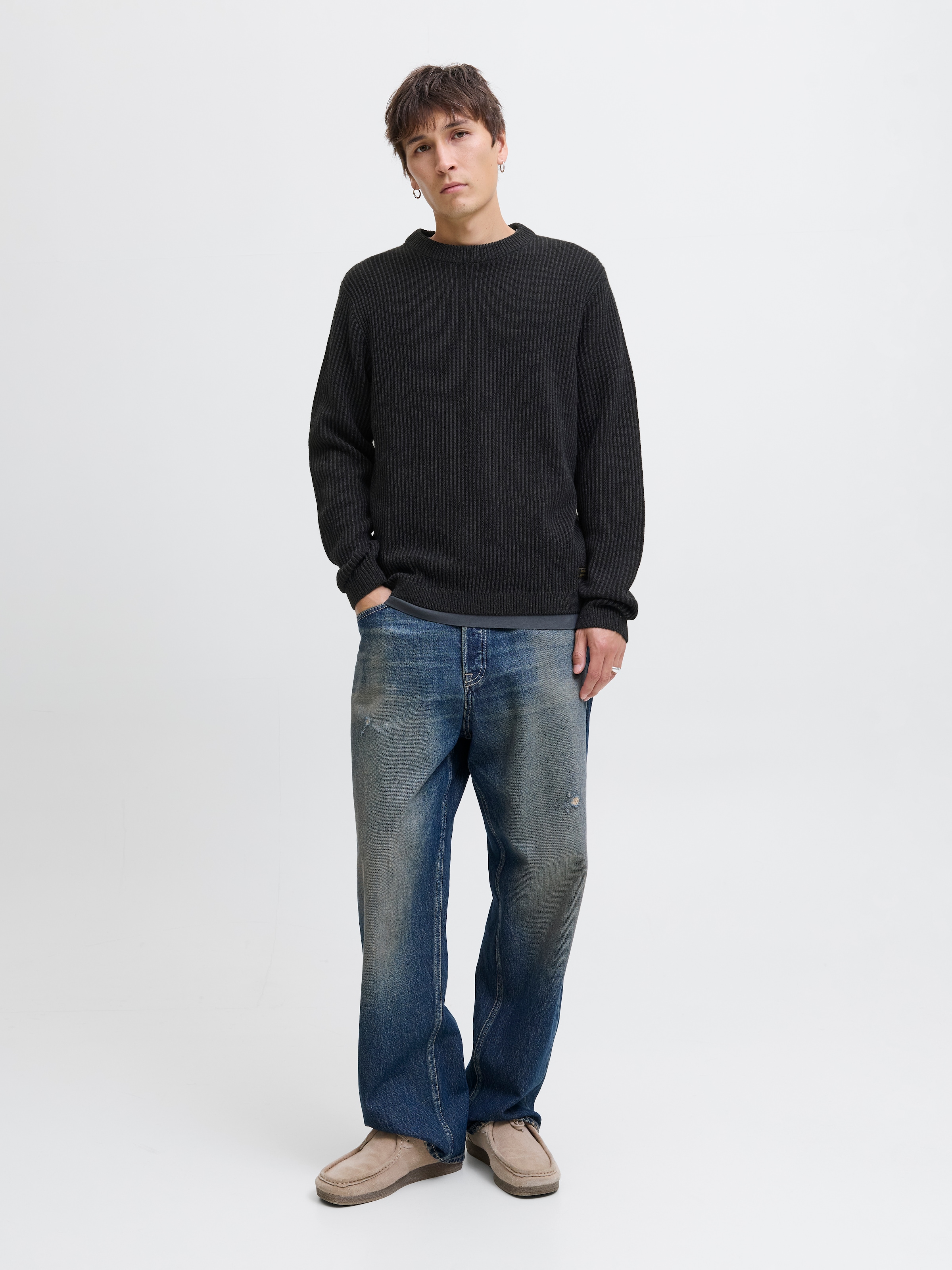 Jack & Jones Strickpullover »JJEDOVER KNIT CREW NECK SN«