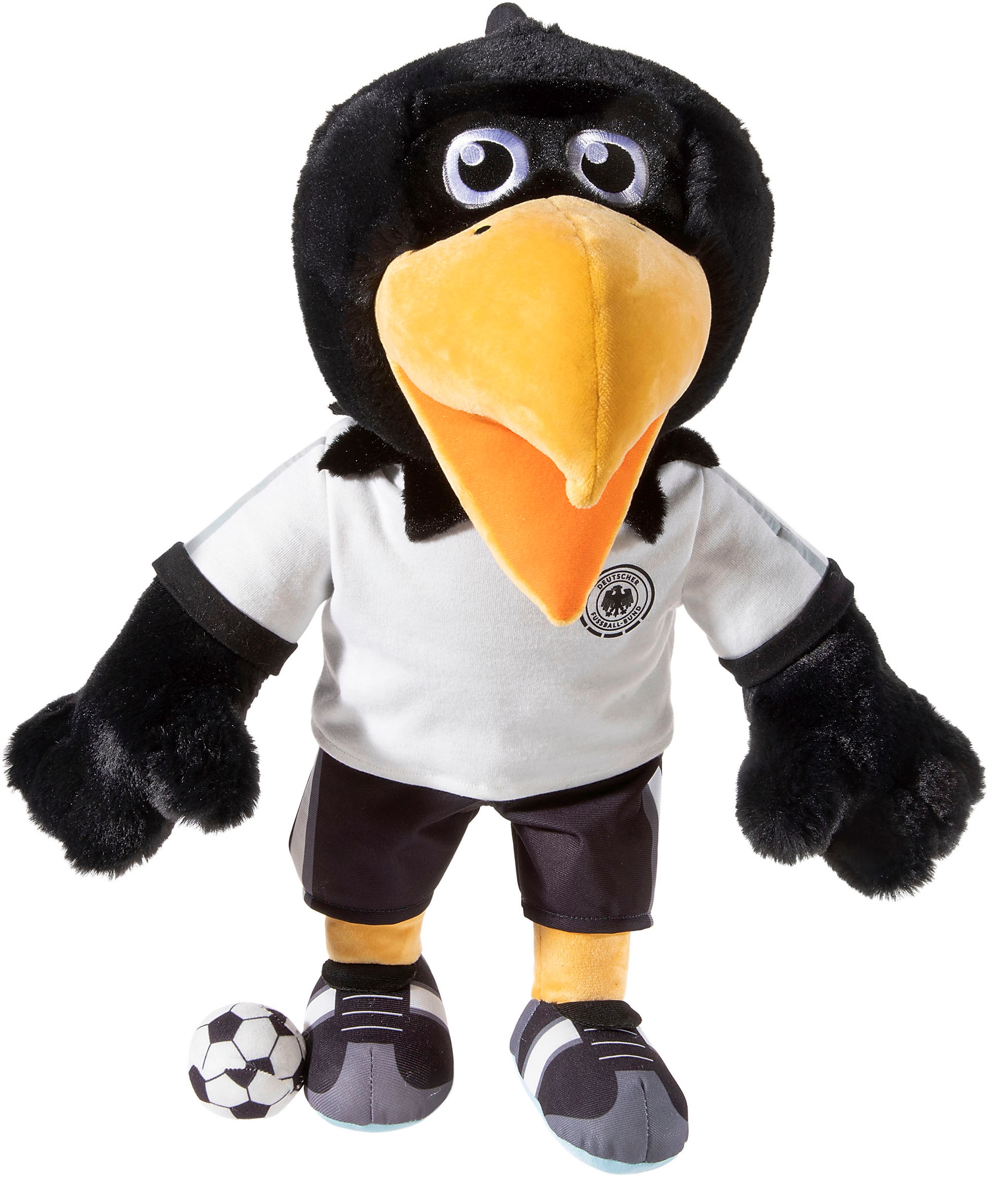 Heunec Kuscheltier »DFB, Adler Paule« enthält recyceltes Material in schwarz