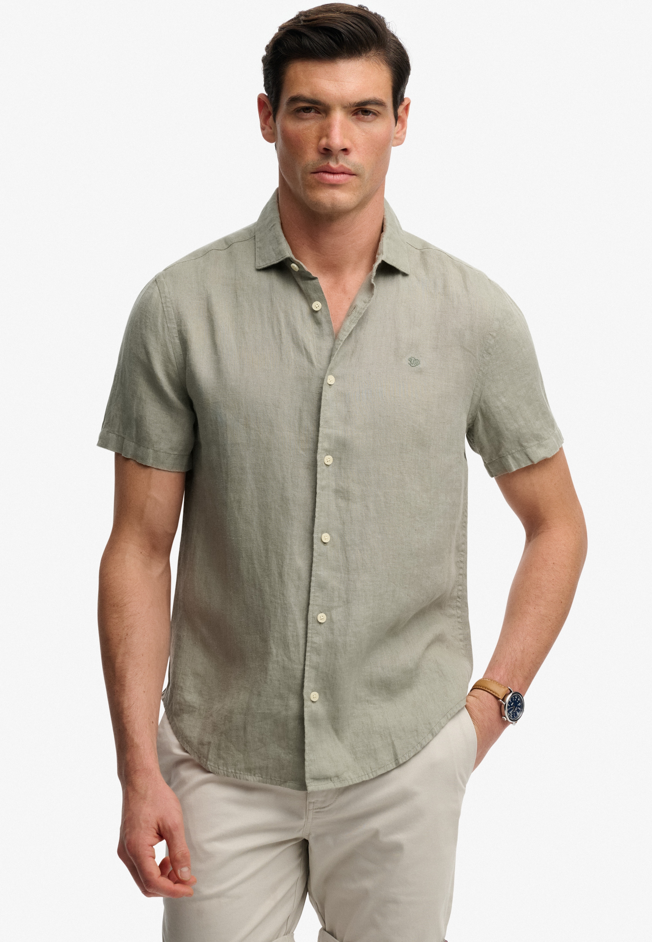 Superdry Leinenhemd »RIVIERA S/S LINEN SHIRT« aus 100% Leinen