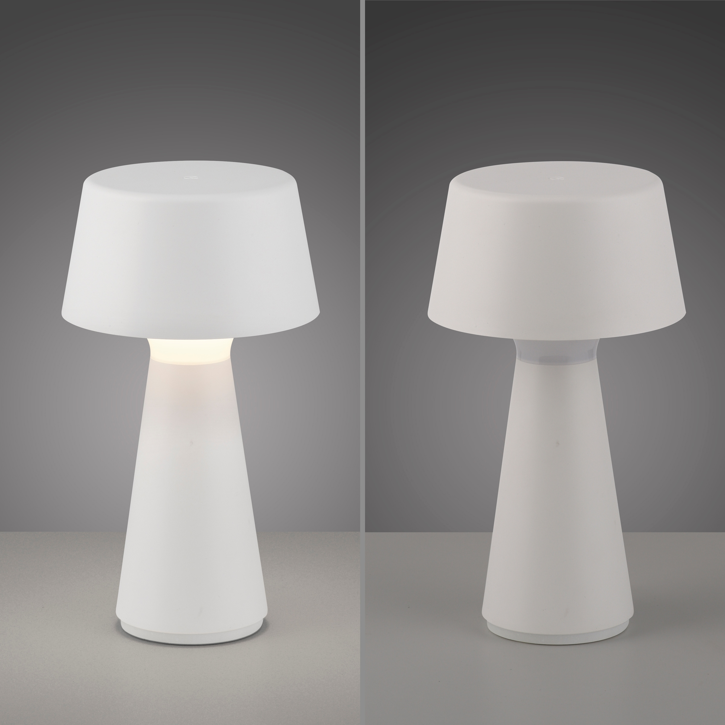 JUST LIGHT Tischleuchte »ABERA« LED-Modul 1 Stk. Warmweiß Akkuleuchte