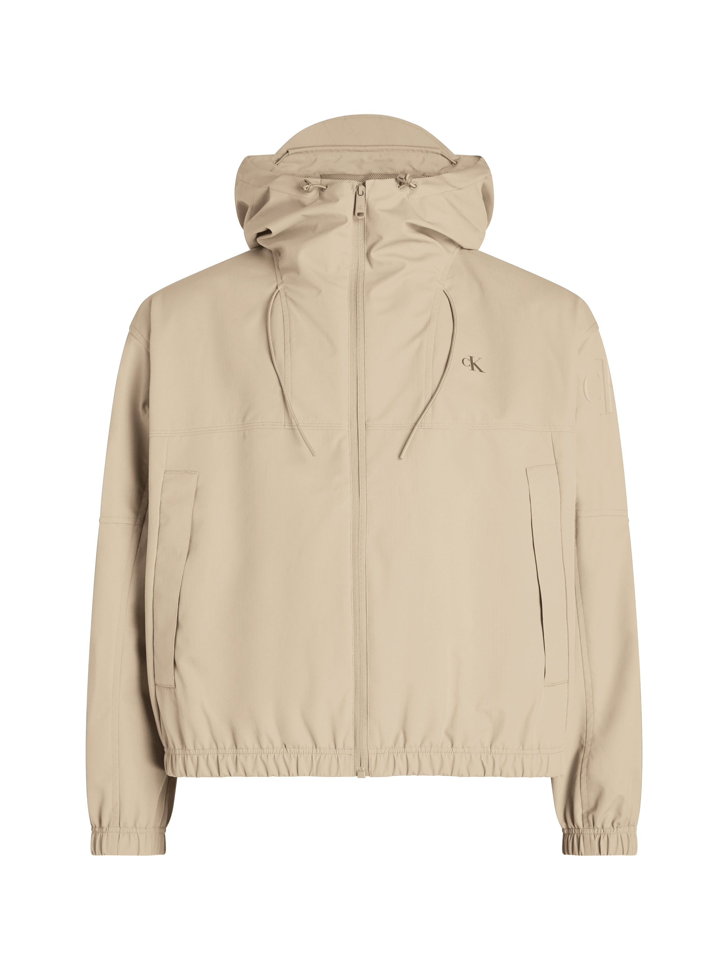 Calvin Klein Jeans Allwetterjacke »TECHNICAL JACKET«, mit Kapuze, Logodruck, Eingriffstaschen