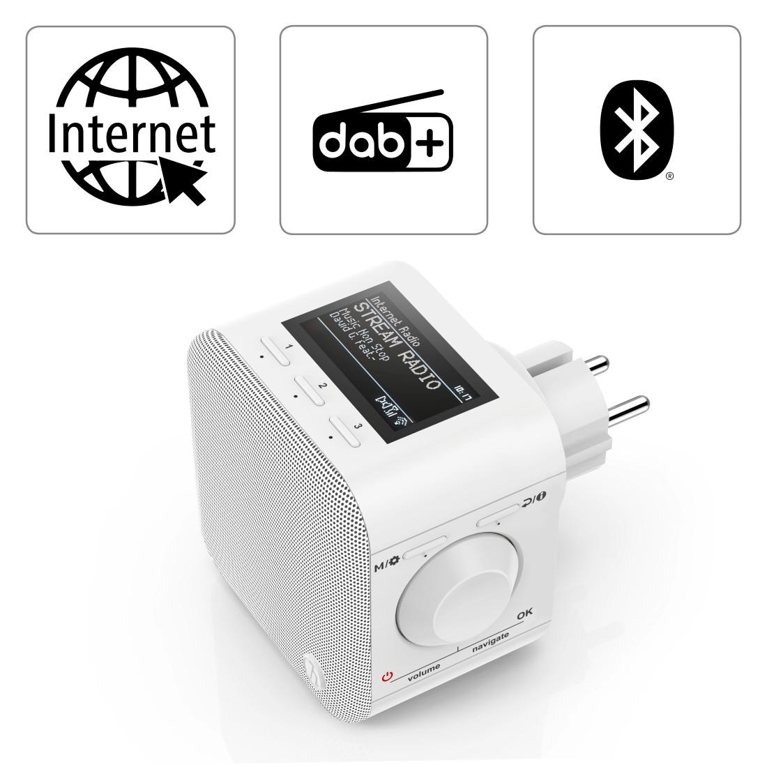 Hama »Internetradio (DAB+)-FM- Digitalradio Tuner-Internetradio Stecker 5 m. (WLAN-Bluetooth Shop WLAN/Bluetooth/DAB+Spotify+App«, W) Digitalradio (DAB+) OTTO Digitalradio im Online jetzt