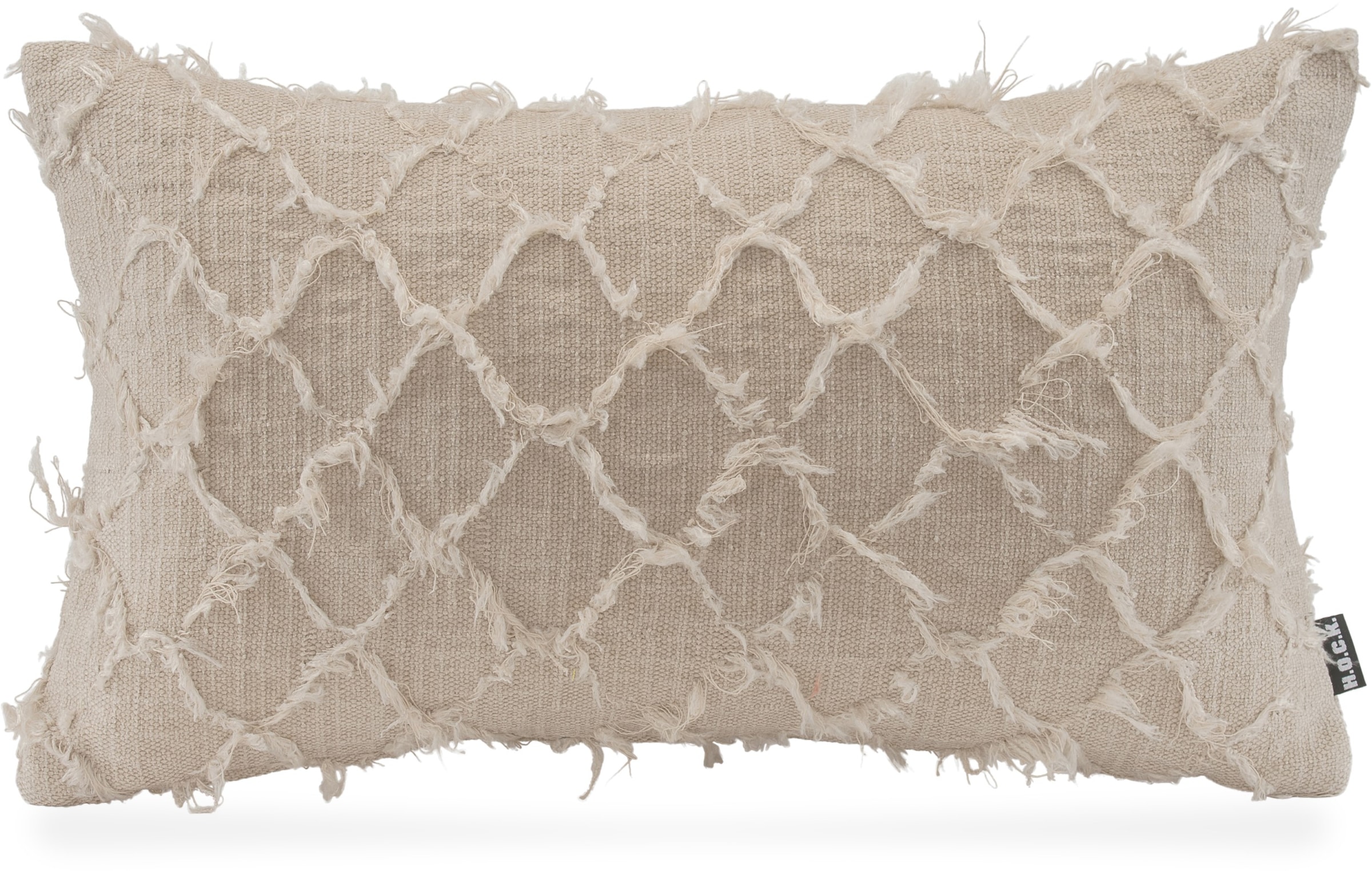 H.O.C.K. Dekokissen »Nuvole« Sofakissen inkl. Füllung, mit Fransen, Boho-Style