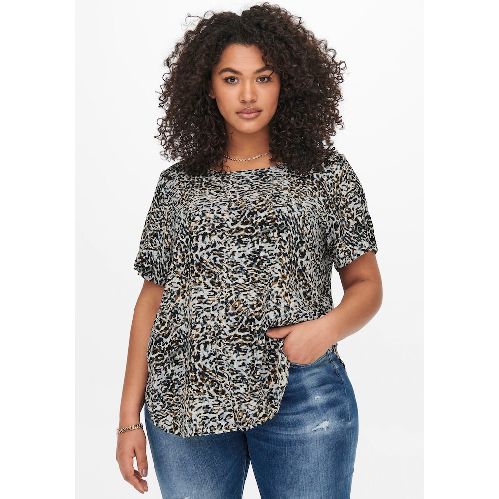 ONLY CARMAKOMA Shirtbluse »CARVICA«, mit Rundhalsaussschnitt