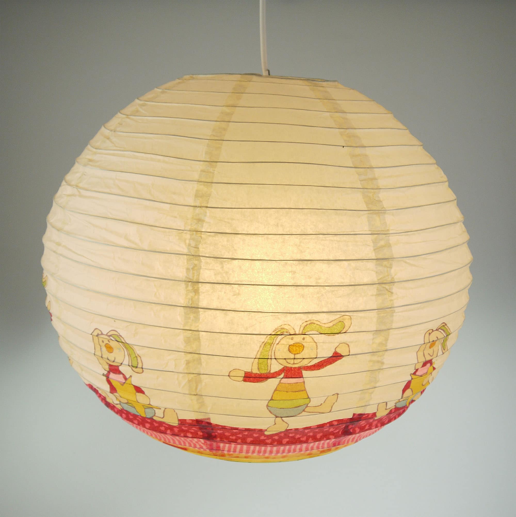 niermann Hängeleuchte »Rainbow Rabbit« E27 1 Stk. Papier-Pendelleuchte Rainbow Rabbit